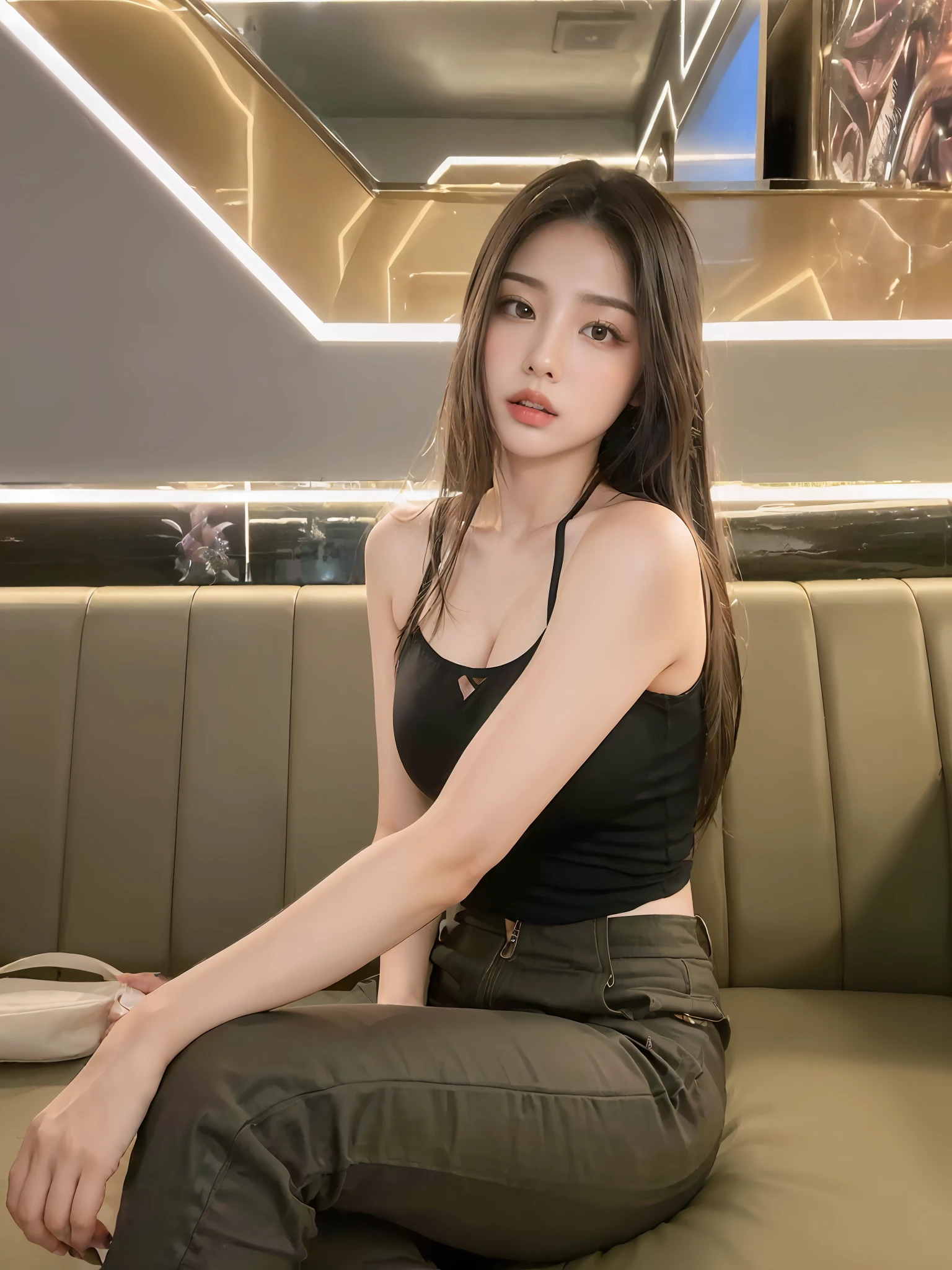 ((best qualtiy, 8k, tmasterpiece:1.3)), sharp:1.2, perfect figure beautiful woman:1.4, ((Layered Hair Style, huge tit:1.2))huge tit
