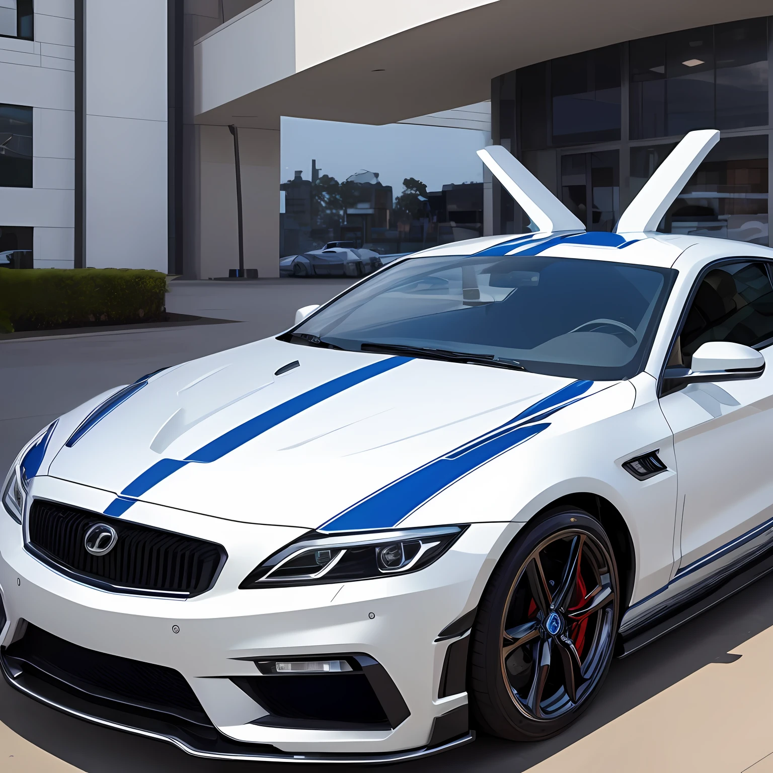 ((masterpiece、top-quality)、1CAR Custom Robot、1人)、beatiful detailed eyes、Beautiful form、 --auto