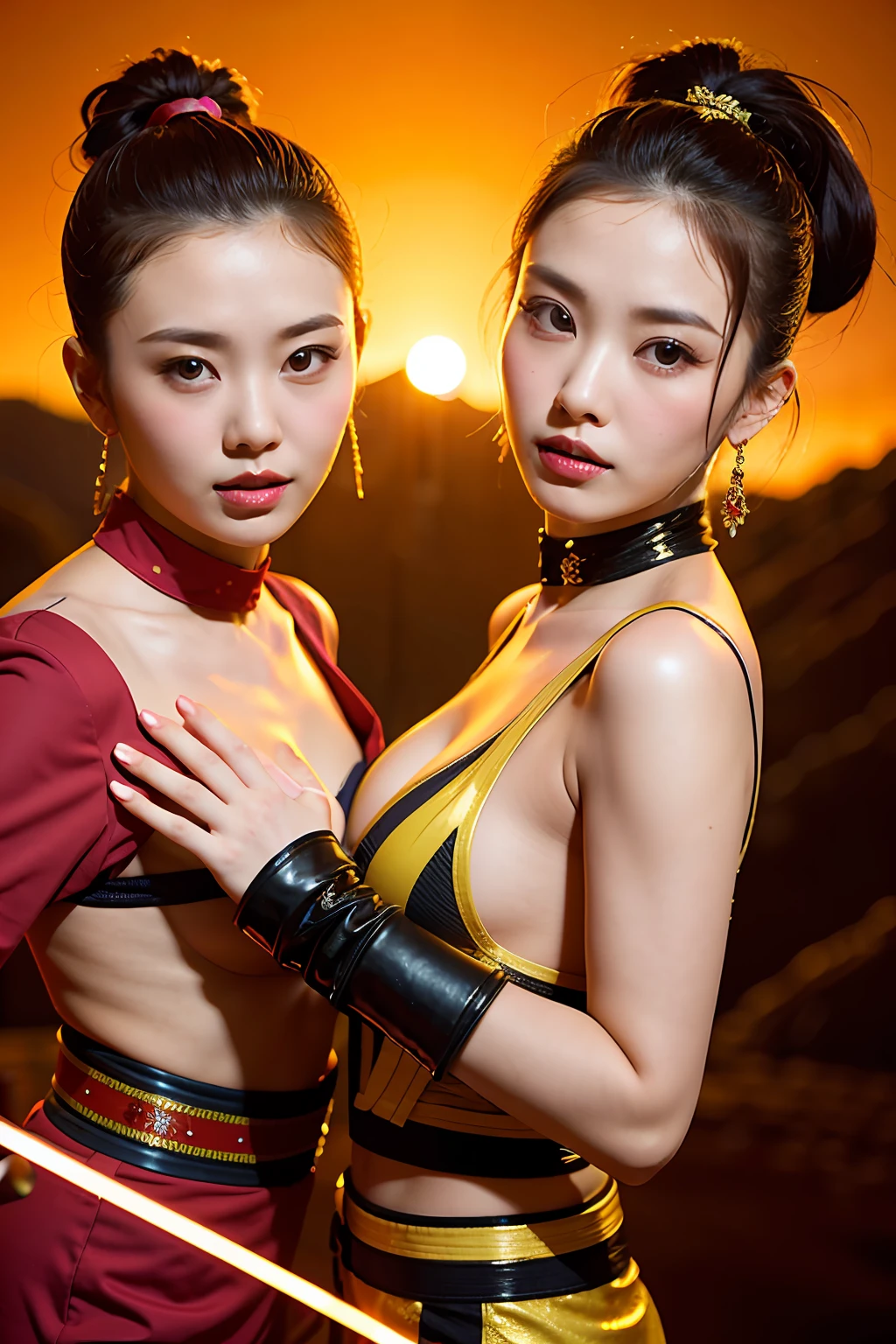 God Li Lihua and Sora make love