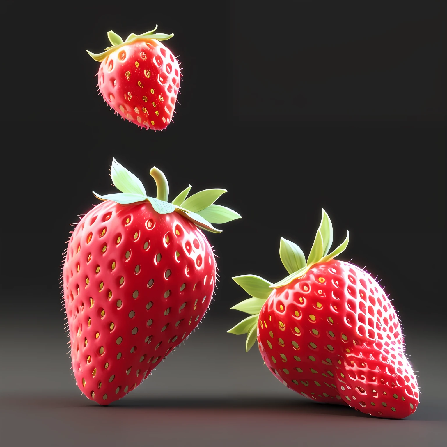 araffe strawberry with a drop of blood on the surface, fairy fruit. octane render, red realistic 3 d render, hyperrealistic octane render, realistic. octane render, ultrarealistic octane render, hyper realistic detailed render, realistc octane render, masterpiece. rendered in blender, hyper realistic octane render, photorealistic 3 d octane render, 3d blender octane render
