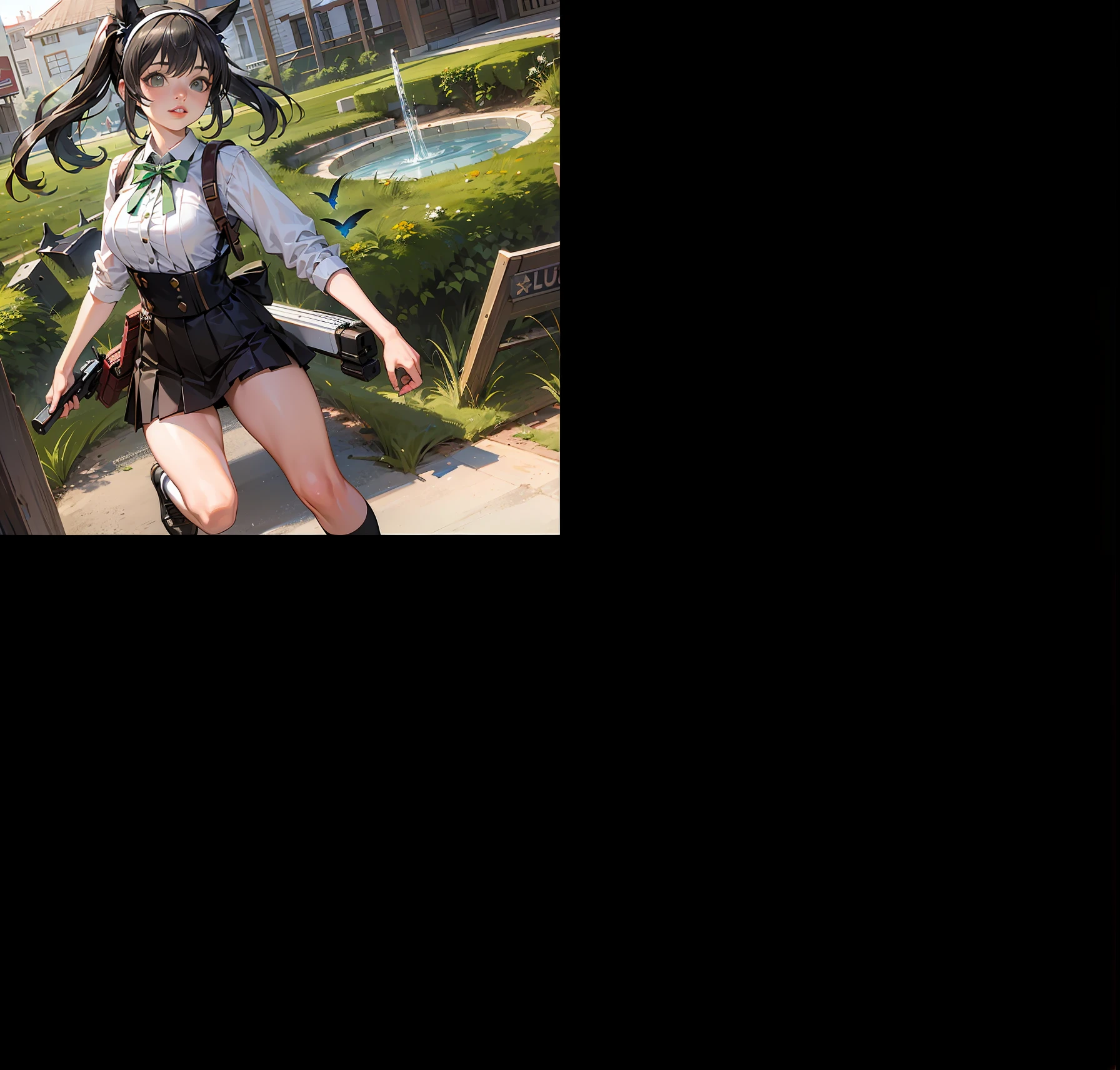 1girl, 3d, animal_ears, black_hair, blurry, blurry_background, blurry_foreground, cat_ears, cosplay_photo, depth_of_field, dirty_feet, feet, foot_focus, foreshortening, lips, looking_at_viewer, motion_blur, no_shoes, panties, partially_visible_vulva, photo_\(medium\), photo_inset, photorealistic, realistic, sitting, socks, soles, solo, tail, toes, underwear