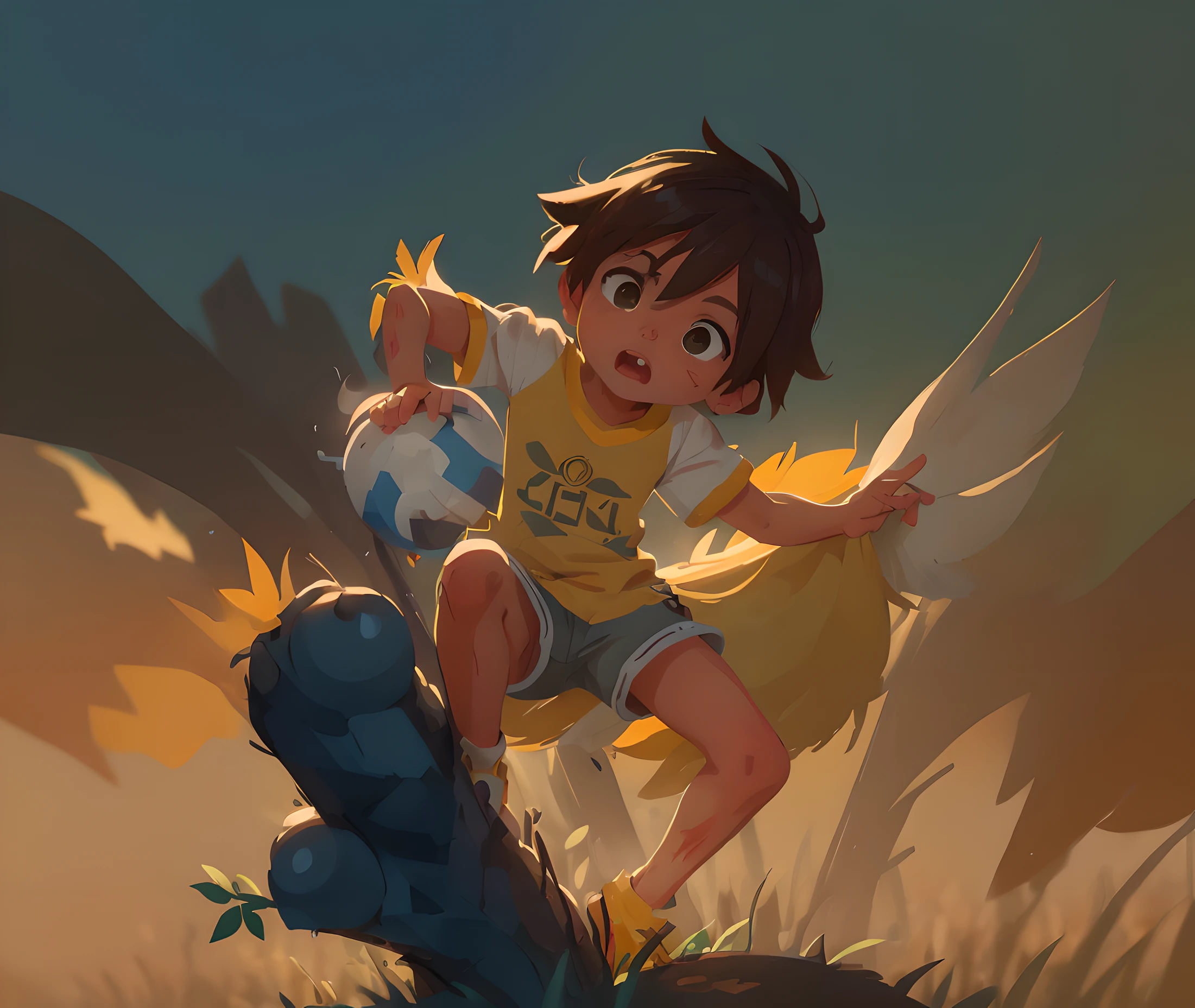["crie na mesma imagem original para realismo do desenho menino+fanart oficial, pintura digital, arte conceitual do menino solteiro"]:1.2