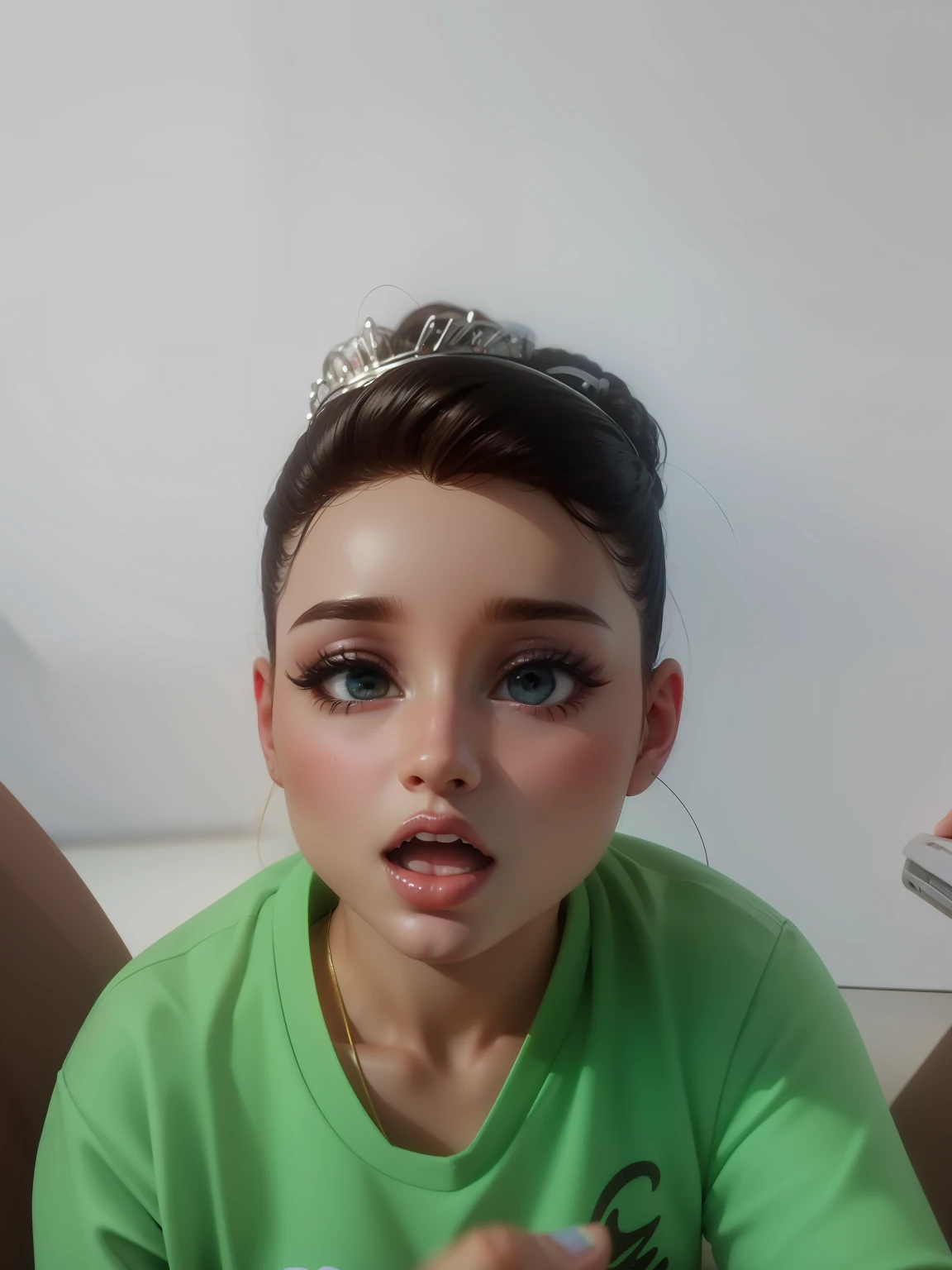 Cantando " eu sou a Barbie girl"