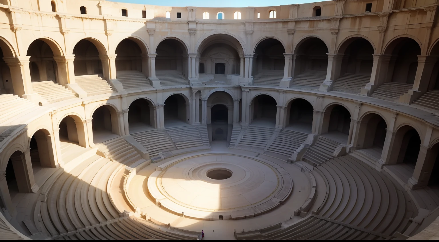 coliseu romano visto de dentro, imagem realista