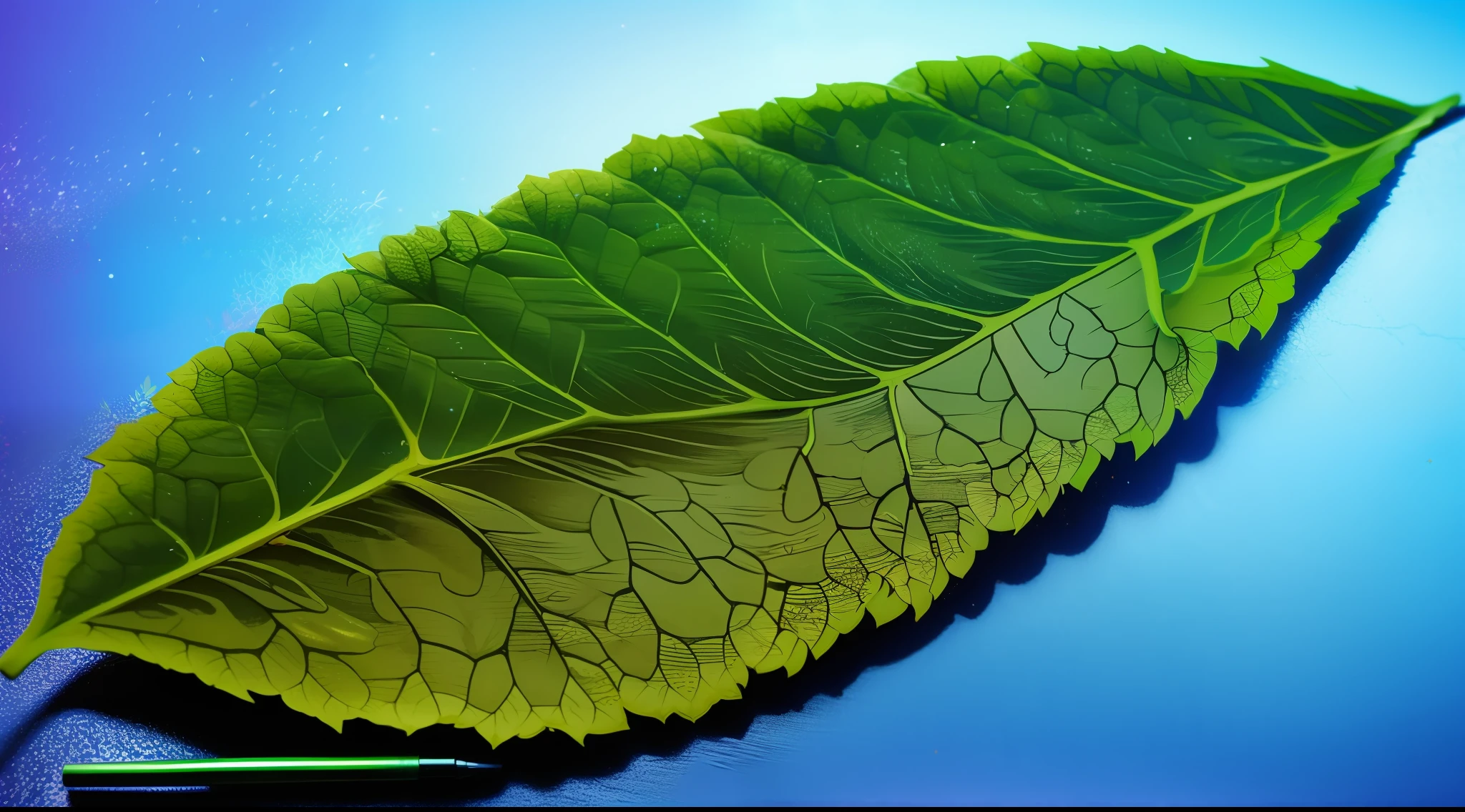 hyper realistic, ultra detailed colorful marijuana leaf