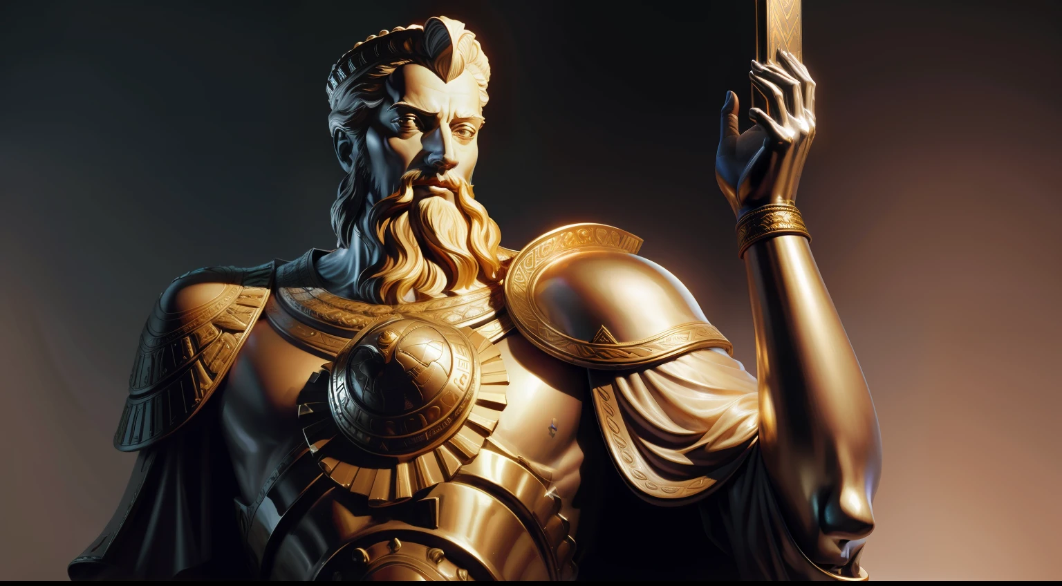 Realistic statue of Emperor Marcus Aurelius, imagem realista, 8k