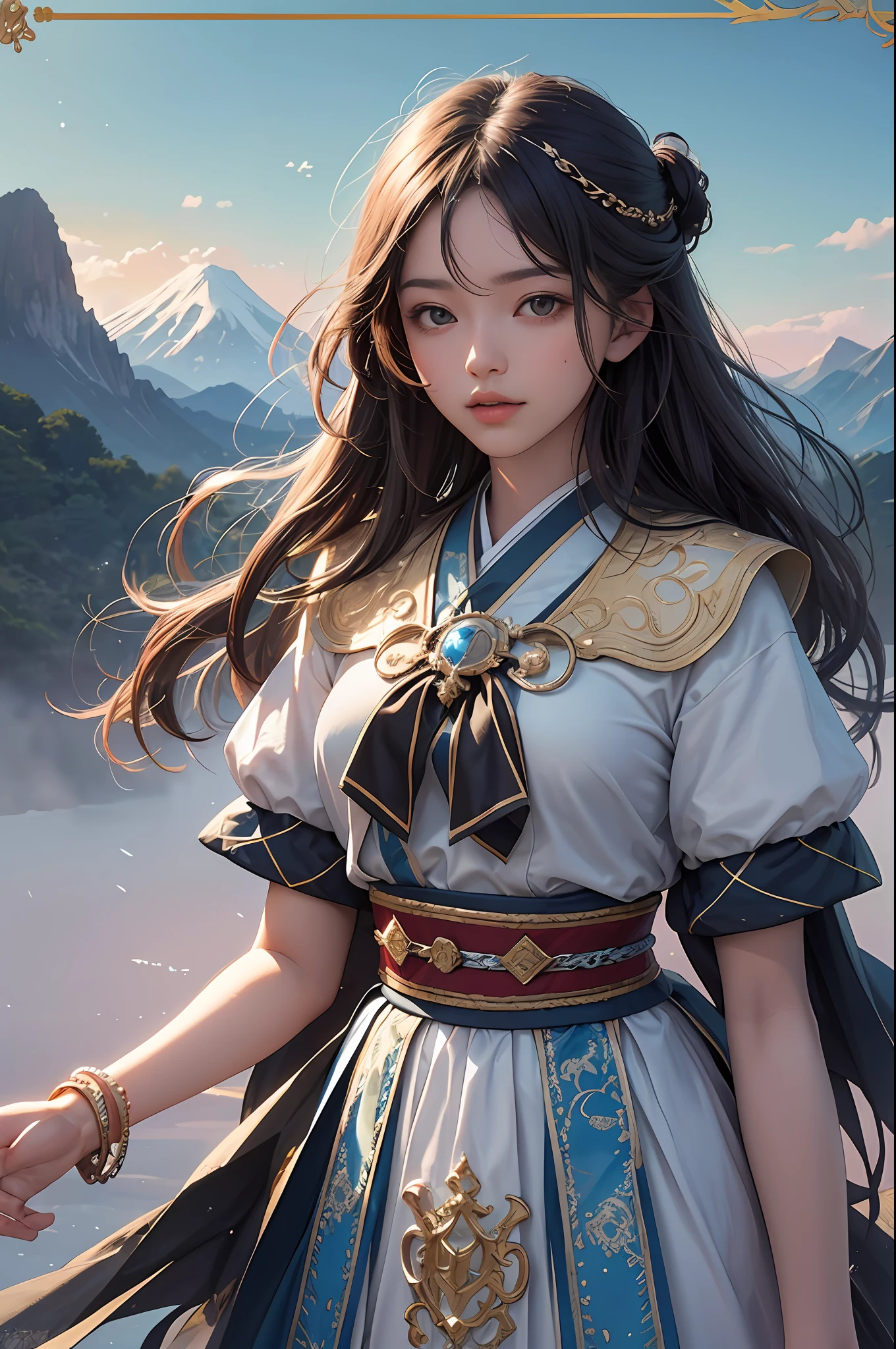In the art of image generation, we aim to craft a narrative that transcends the ordinary. The protagonist of this narrative is a Japanese high school girl of incomparable beauty, standing front and center in a landscape that echoes the fantastical realms of Final Fantasy.
She stands boldly, her gaze meeting ours, embodying a blend of youthful innocence and a burgeoning sense of adventure. Her traditional school uniform is a striking juxtaposition against the surreal backdrop, grounding the scene in a familiar reality amidst the fantastical.
The backdrop is a spectacle of nature's grandeur, with majestic mountains, verdant forests, and sparkling bodies of water under the soft hues of a twilight sky. The colors are rich and the details are painstakingly rendered, from the delicate textures of the foliage to the gentle undulations of the water. The image quality is impeccable, offering a clarity and depth that invites the viewer into the scene.
The girl's portrayal is both realistic and enchanting. Her hair, tousled by a soft breeze, frames her expressive face. Her eyes, wide with awe and wonder, reflect the magic of the world around her. The image is so vivid, so engaging, that it feels as if you could reach out and touch the scene, join her in this extraordinary journey.
This is not merely an image; it's a visual narrative. It's a testament to the power of image generation, where reality and fantasy intertwine, and where a Japanese high school girl can be the heroine of a world reminiscent of Final Fantasy.