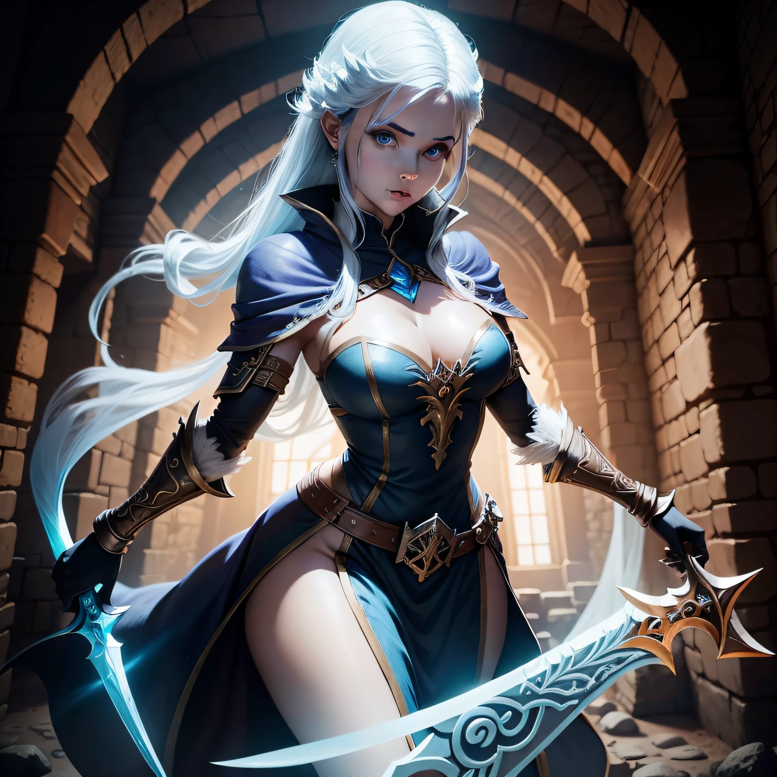 Dungeons & Warriors Female Ghost Sword Beautiful
