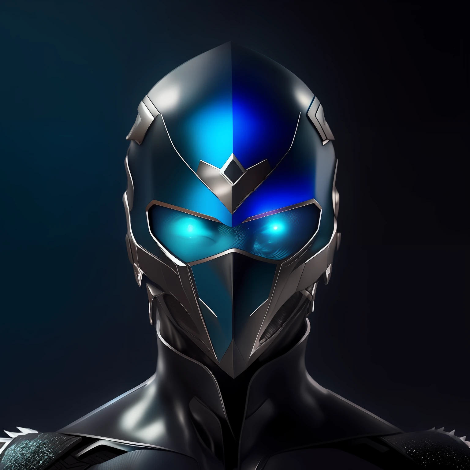 Imagem de um homem de terno futurista com um olho brilhante, metal e olhos brilhantes, motor unreal face azul, terno furtivo, olhos brilhantes no capacete, ciborgue azul, armadura brilhante elegante, face of an armored villian, hq 4k papel de parede, simetria!! Retrato de Ciborgue, Atraente Sci - Fi-Face, HQ 4K papel de parede do telefone, diamond plated superhero