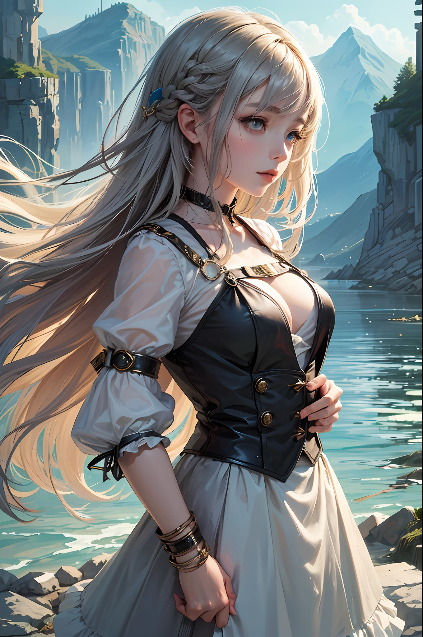 In the art of image generation, we aim to craft a narrative that transcends the ordinary. The protagonist of this narrative is a Japanese high school girl of incomparable beauty, standing front and center in a landscape that echoes the fantastical realms of Final Fantasy.
She stands boldly, her gaze meeting ours, embodying a blend of youthful innocence and a burgeoning sense of adventure. Her traditional school uniform is a striking juxtaposition against the surreal backdrop, grounding the scene in a familiar reality amidst the fantastical.
The backdrop is a spectacle of nature's grandeur, with majestic mountains, verdant forests, and sparkling bodies of water under the soft hues of a twilight sky. The colors are rich and the details are painstakingly rendered, from the delicate textures of the foliage to the gentle undulations of the water. The image quality is impeccable, offering a clarity and depth that invites the viewer into the scene.
The girl's portrayal is both realistic and enchanting. Her hair, tousled by a soft breeze, frames her expressive face. Her eyes, wide with awe and wonder, reflect the magic of the world around her. The image is so vivid, so engaging, that it feels as if you could reach out and touch the scene, join her in this extraordinary journey.
This is not merely an image; it's a visual narrative. It's a testament to the power of image generation, where reality and fantasy intertwine, and where a Japanese high school girl can be the heroine of a world reminiscent of Final Fantasy.