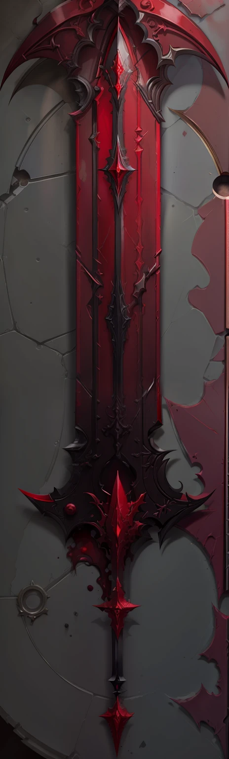 espada feita de sangue, completamente vermelha, vermelho, liquido, pingando sangue, escorrendo sangue