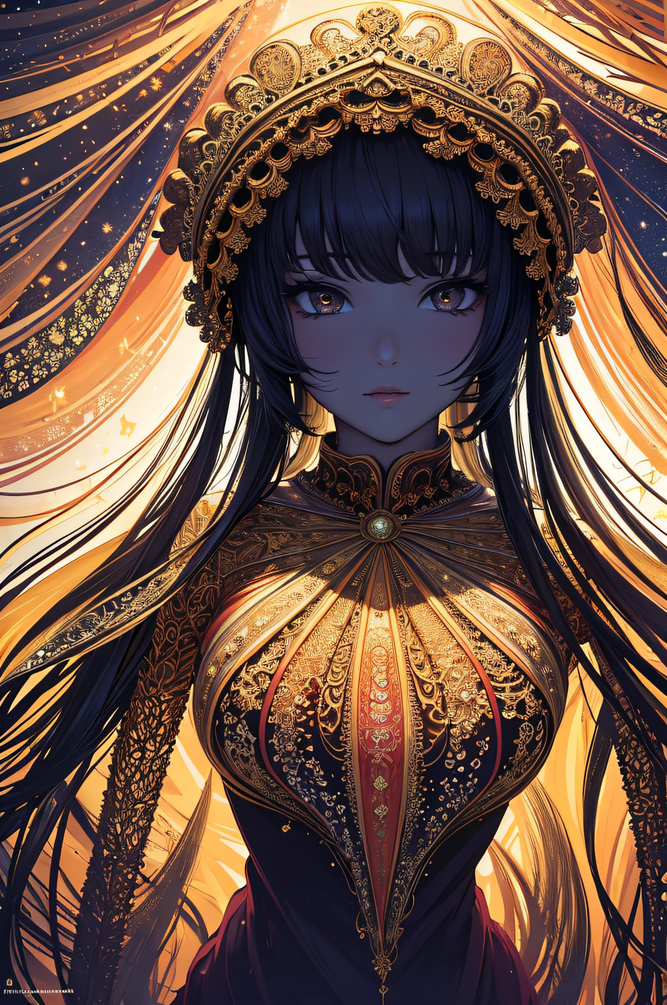 (masterpiece, top quality, best quality, official art, beautiful and aesthetic:1.2), (1girl), extreme detailed,(fractal art:1.3),colorful,highest detailed