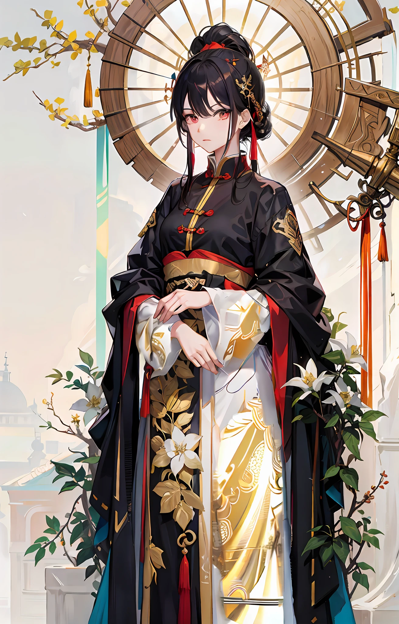 Gold patterns on clothes