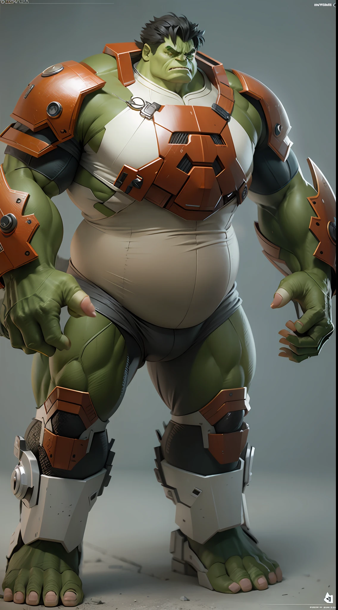 hulk baymax, octane render, unreal engine, highly detailed, intricate