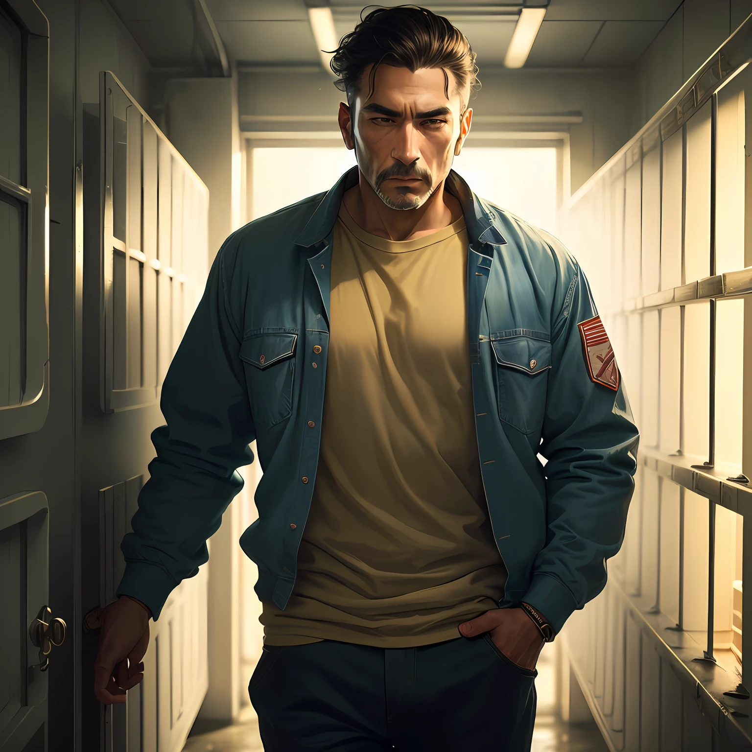 A man in prison
