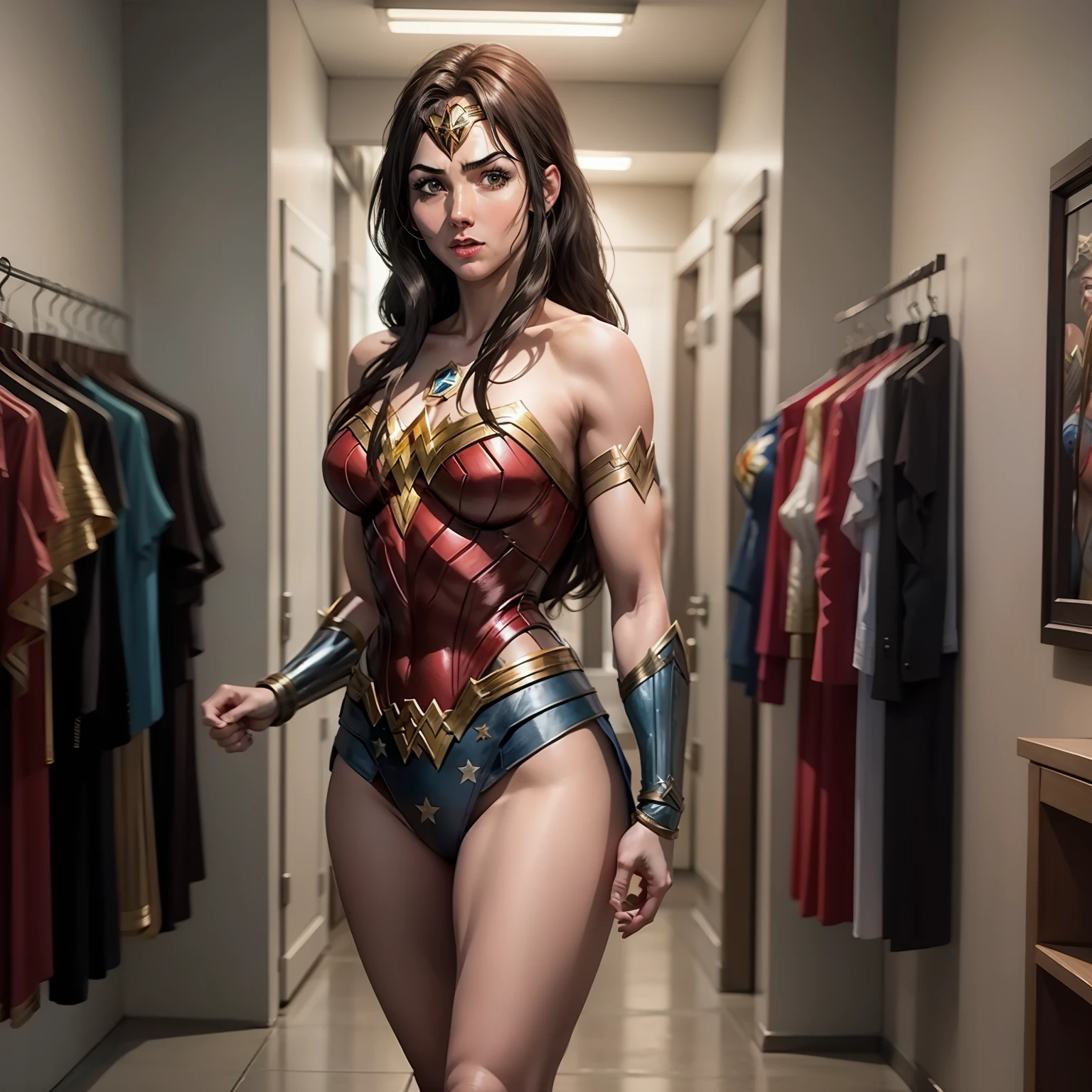 Wonder Woman, Lasso of Truth, League of Justice, Full Body