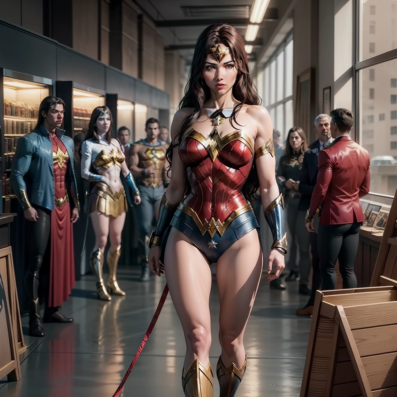 Wonder Woman, Lasso of Truth, League of Justice, Full Body
