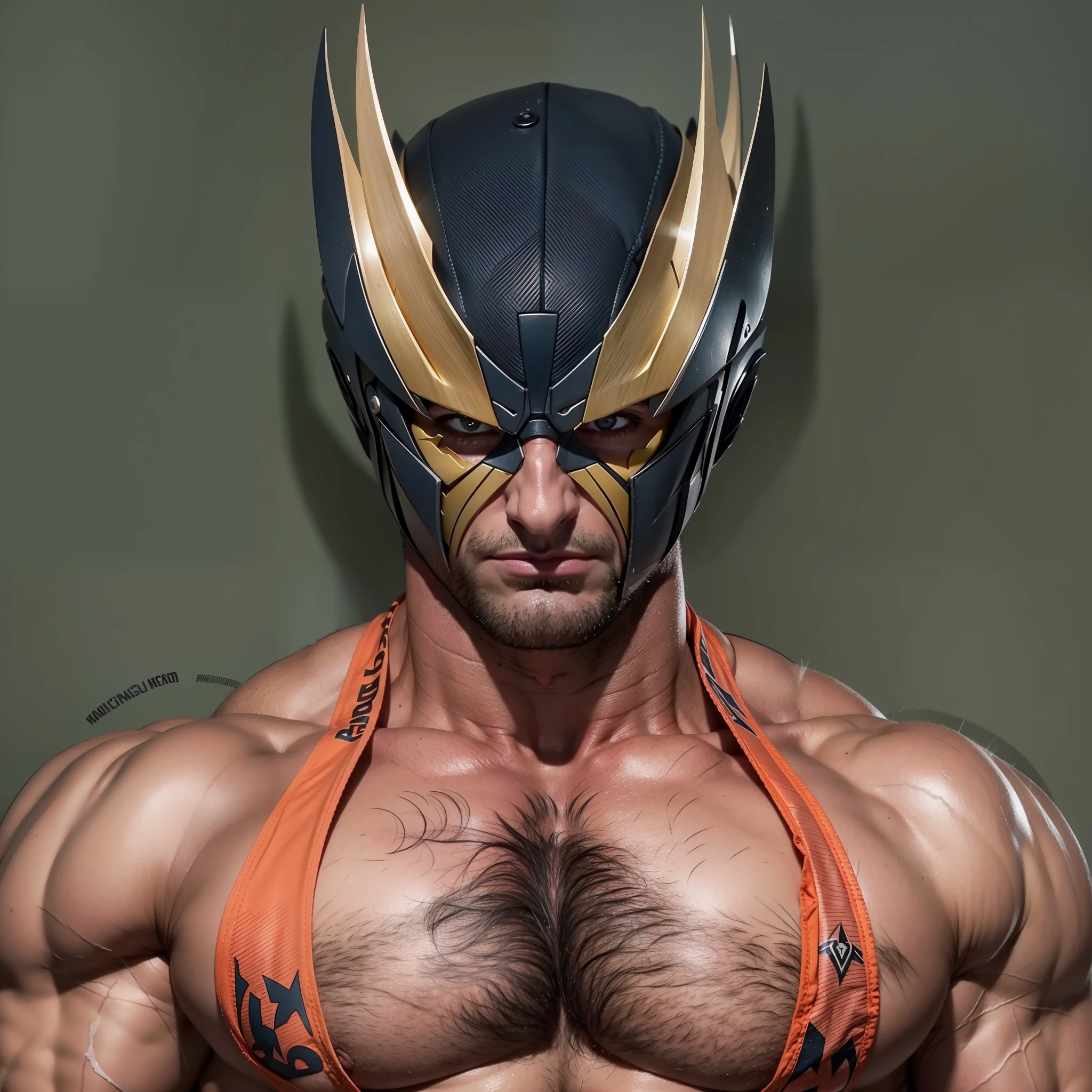 wolverine muscle musculos exagerados sin camisa