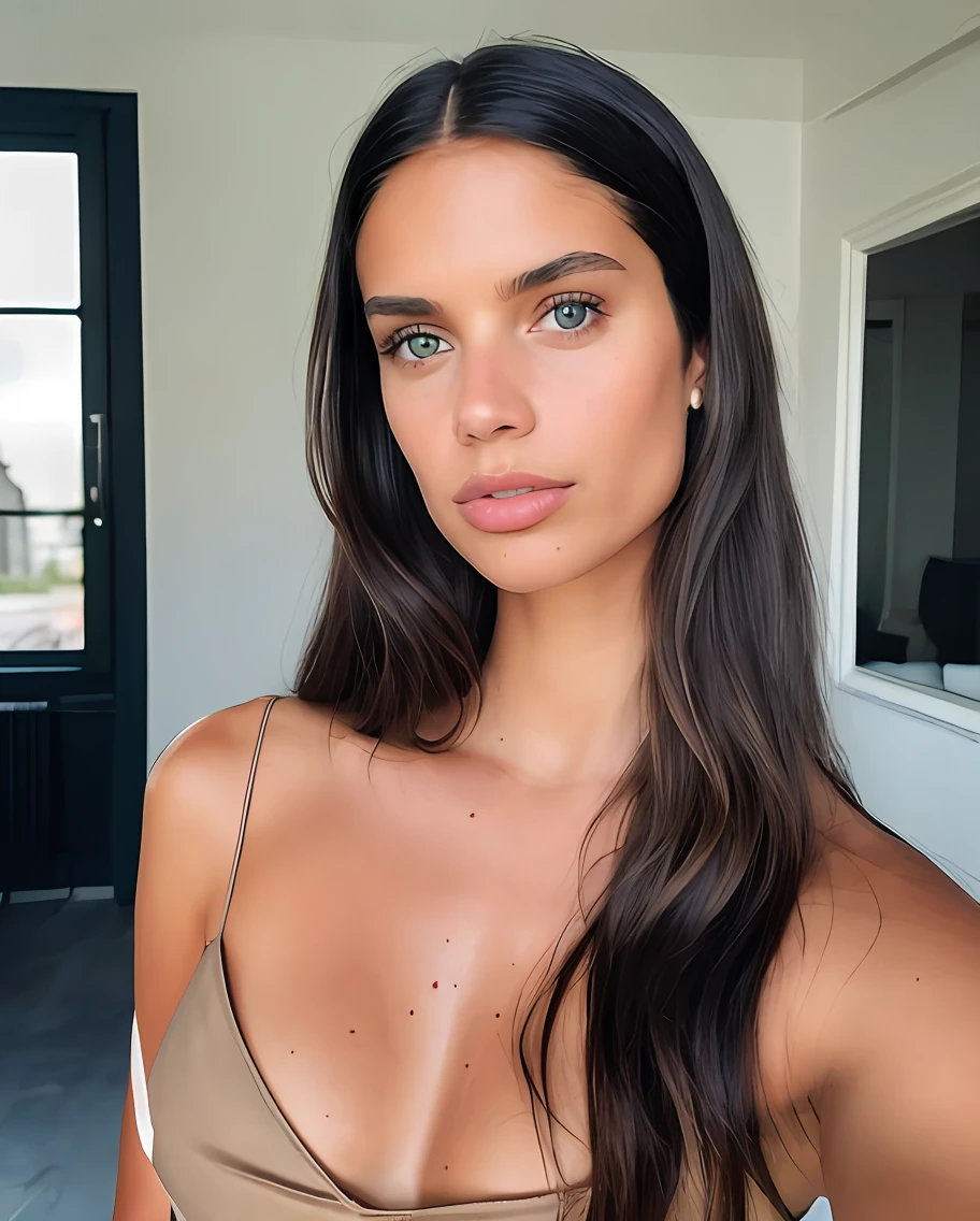 (RAW photo, analog style),selfie of sara sampaio , highly detailed, (high detailed skin:1.2), 8k uhd, dslr,  soft lighting,  high quality, film grain, Fujifilm XT3, (natural light),highly detailed face, deep shadows, (indirect lighting), warm artificial light, 8k high definition, insanely detailed, intricate, highest quality, casual, candid, artistic composition, photography,