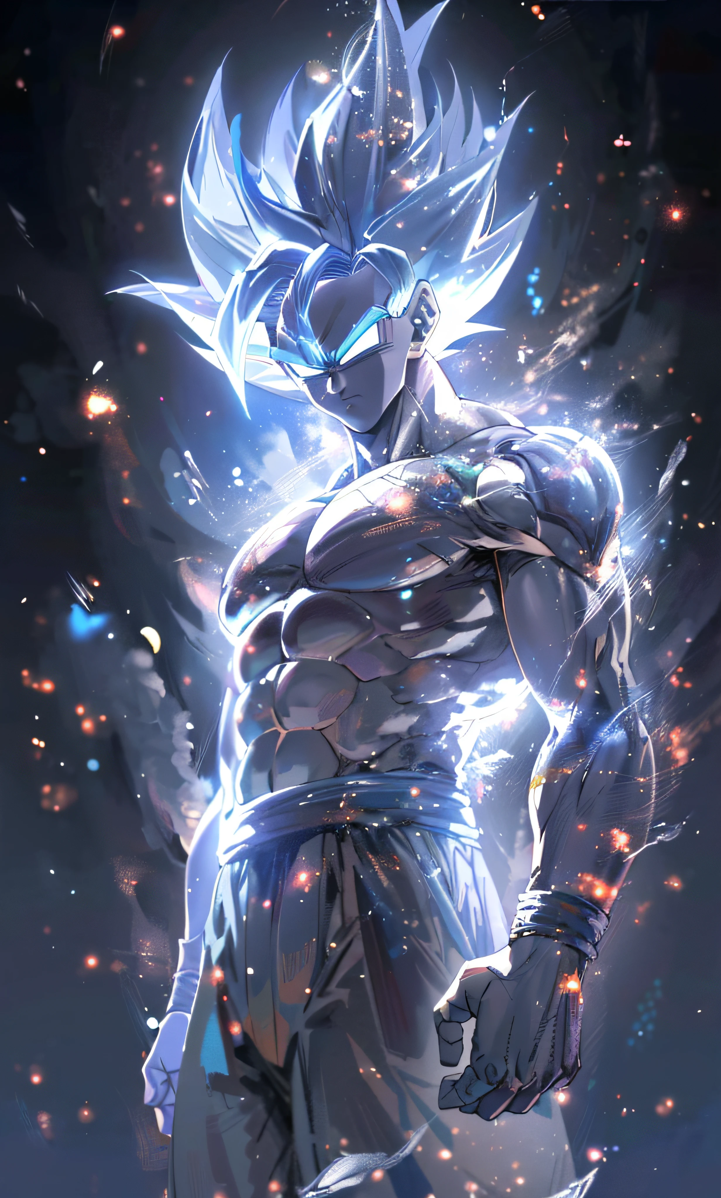 a close up of a person with a very large body and a very big body, ultra instinct, an epic anime of a energy man, 4 k manga wallpaper, super saiyan blue, anime wallaper, 4k anime wallpaper, anime wallpaper 4k, anime wallpaper 4 k, character dragonball, highly detailed portrait of goku, human goku, super saiyan goku