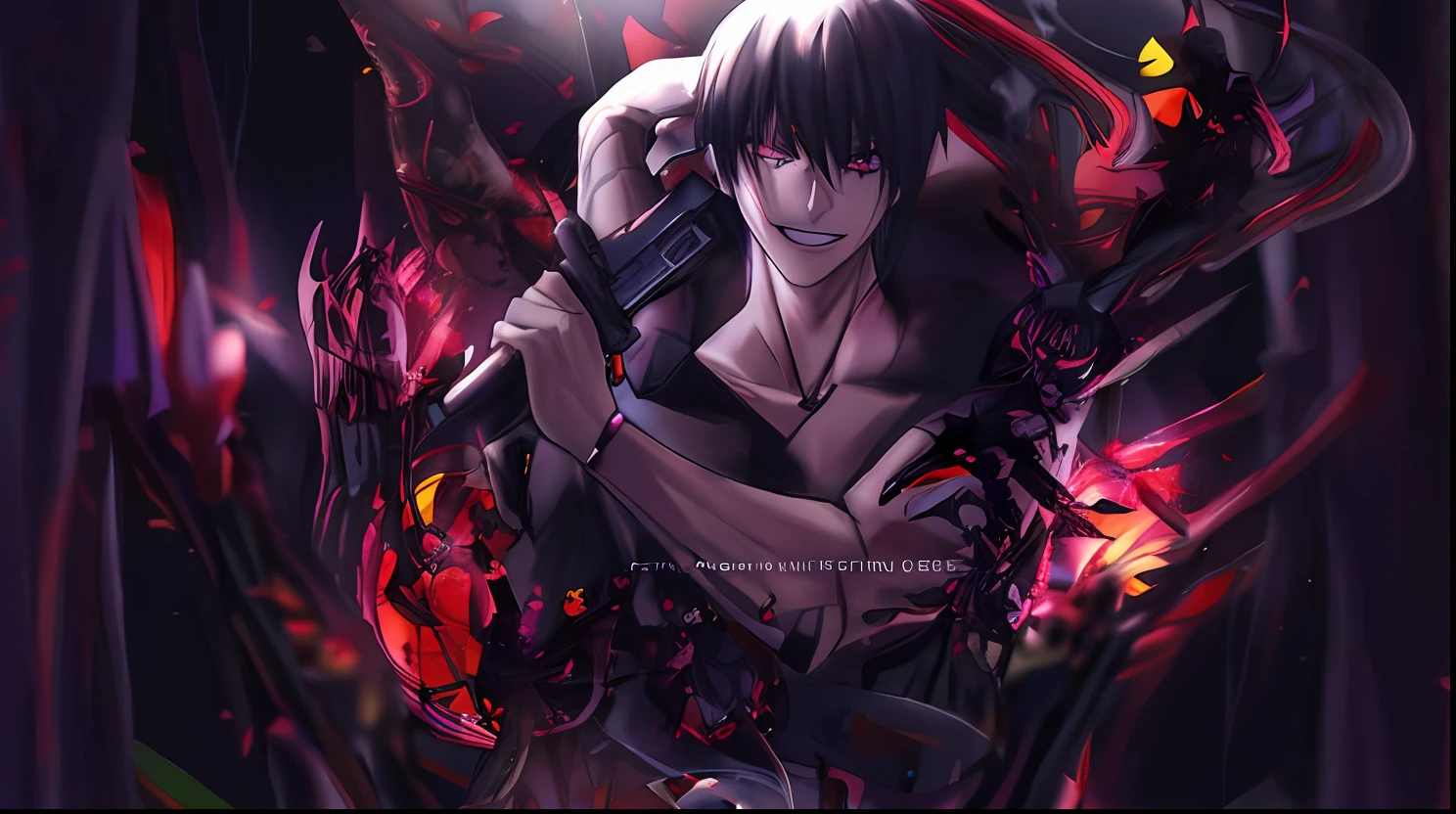anime, arte de anime, cara, cara com arma, cara com arma, cara com arma, cara com arma, cara com arma, cara com arma, cara, Gapmoe Yandere Grimdark, Gapmoe Yander, kaneki ken, Yandere intrincado, Yandere, Ken Kaneki, prestes a consumi-lo, sorrindo lascivamente