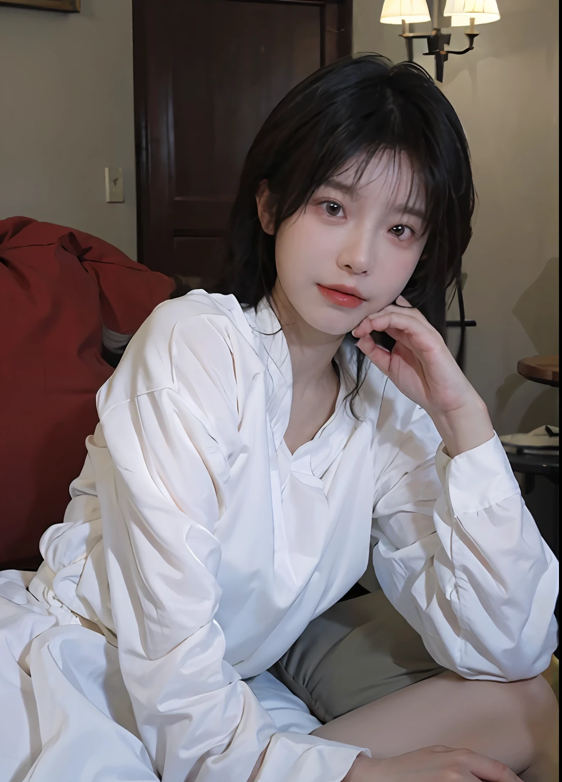 best qualtiy, 超高分辨率, (realisticlying:1.4), one-girl, A pair of clear and moving peach blossom eyes,Royal Sister,(realistic, photo-realistic:1.37), professional lighting, photon mapping, light energy transmission,physically-based renderingt,
