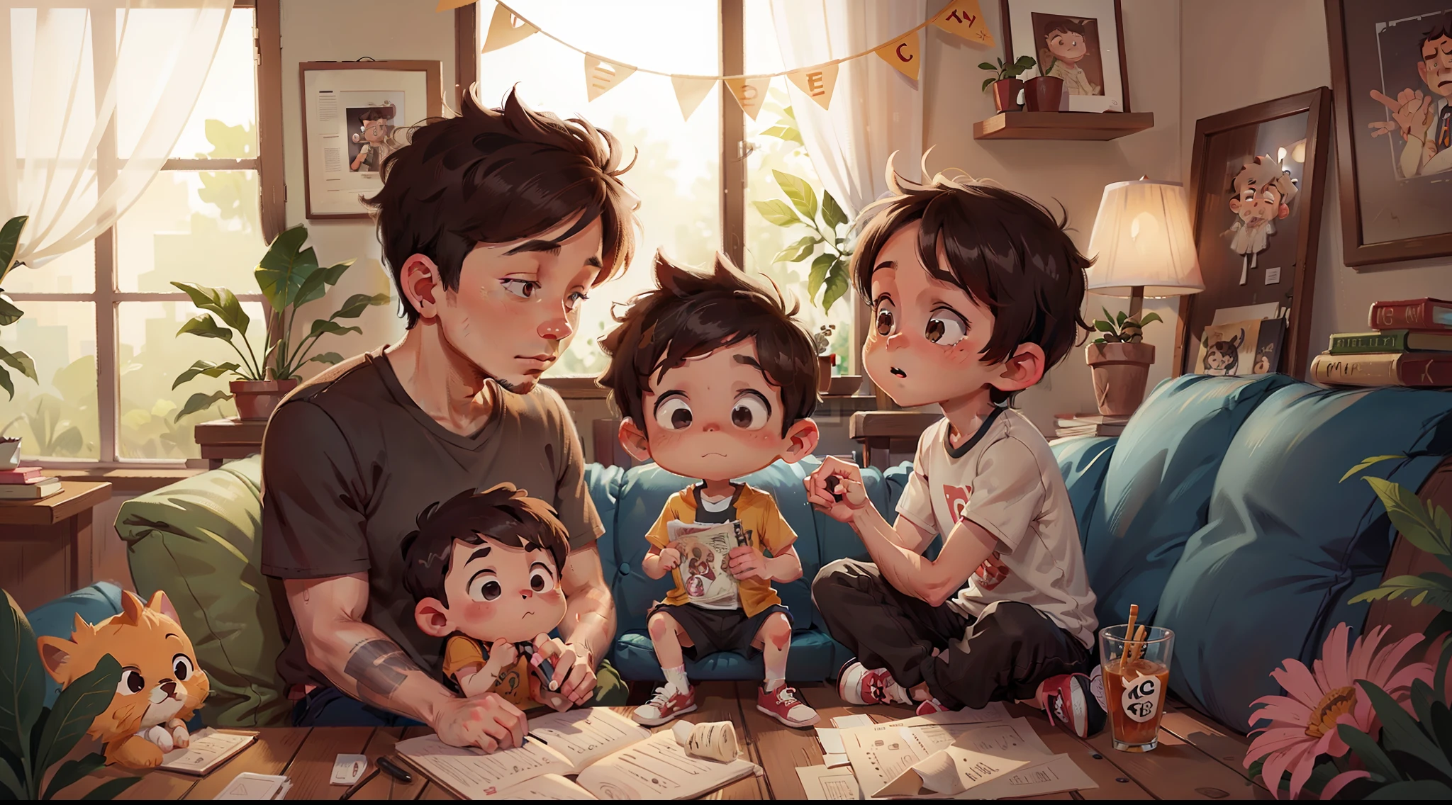 Benji meets his father and mother