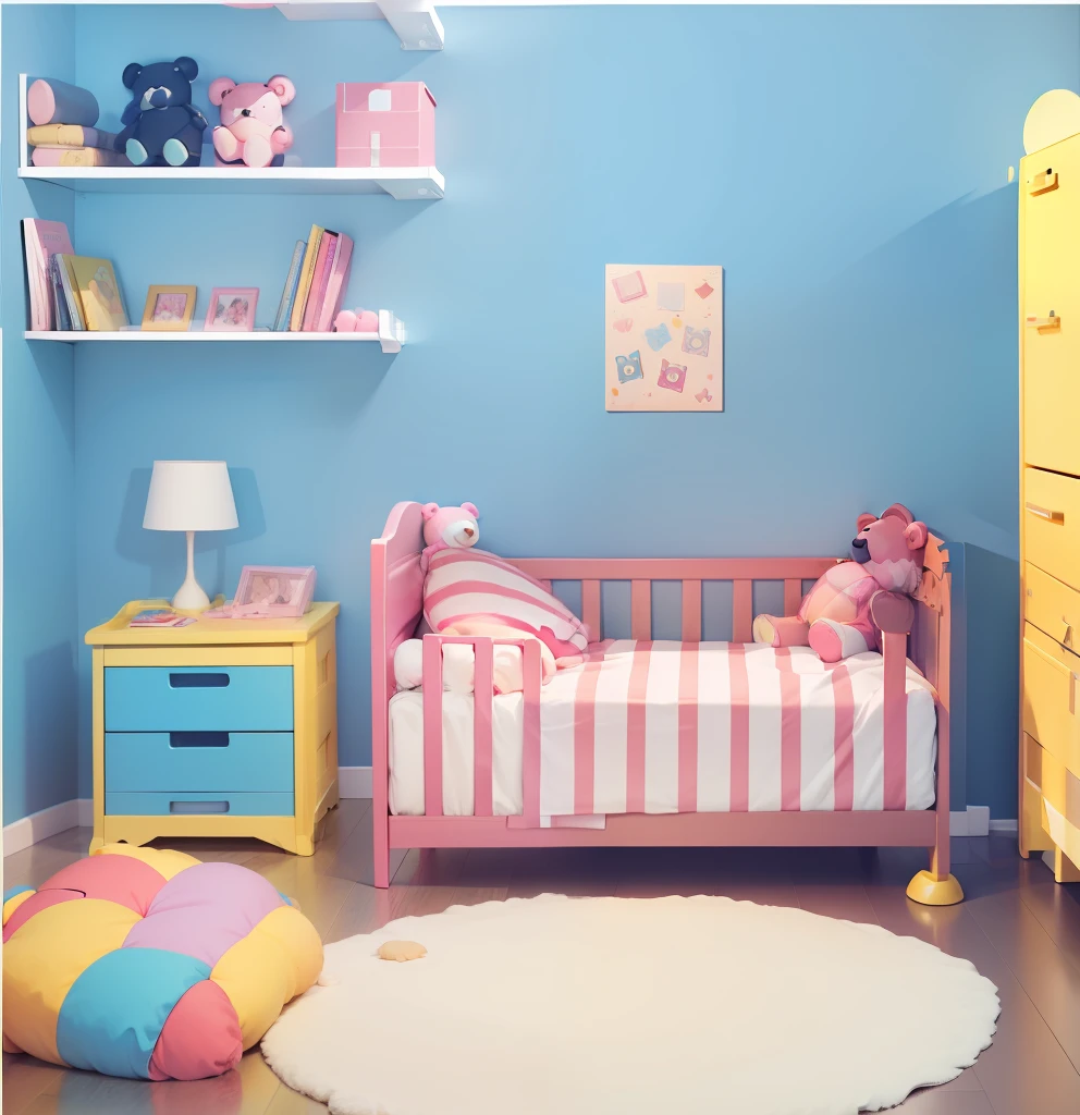 Stuffed pink bear