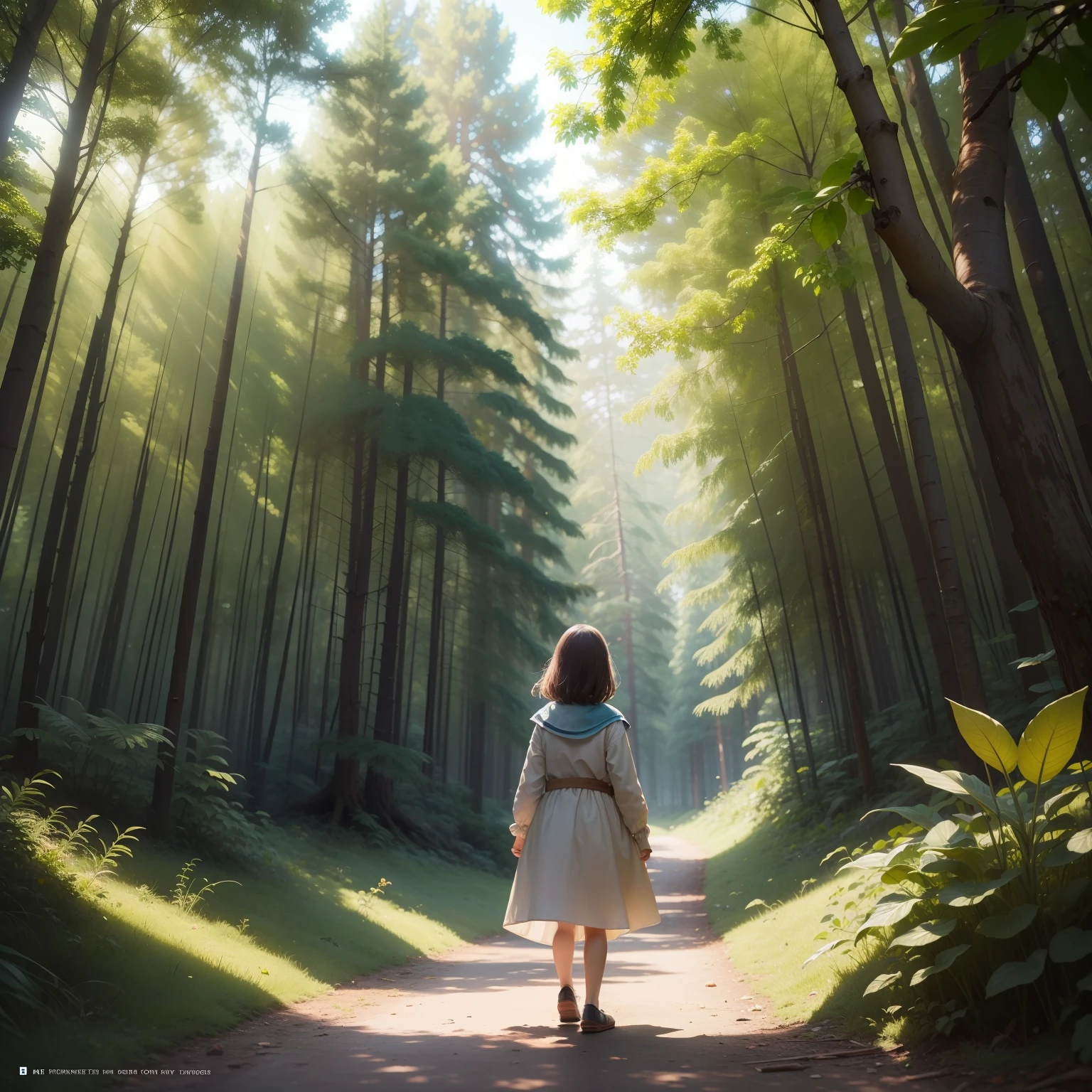 Insetos animados grandes, children's story, em uma floresta.