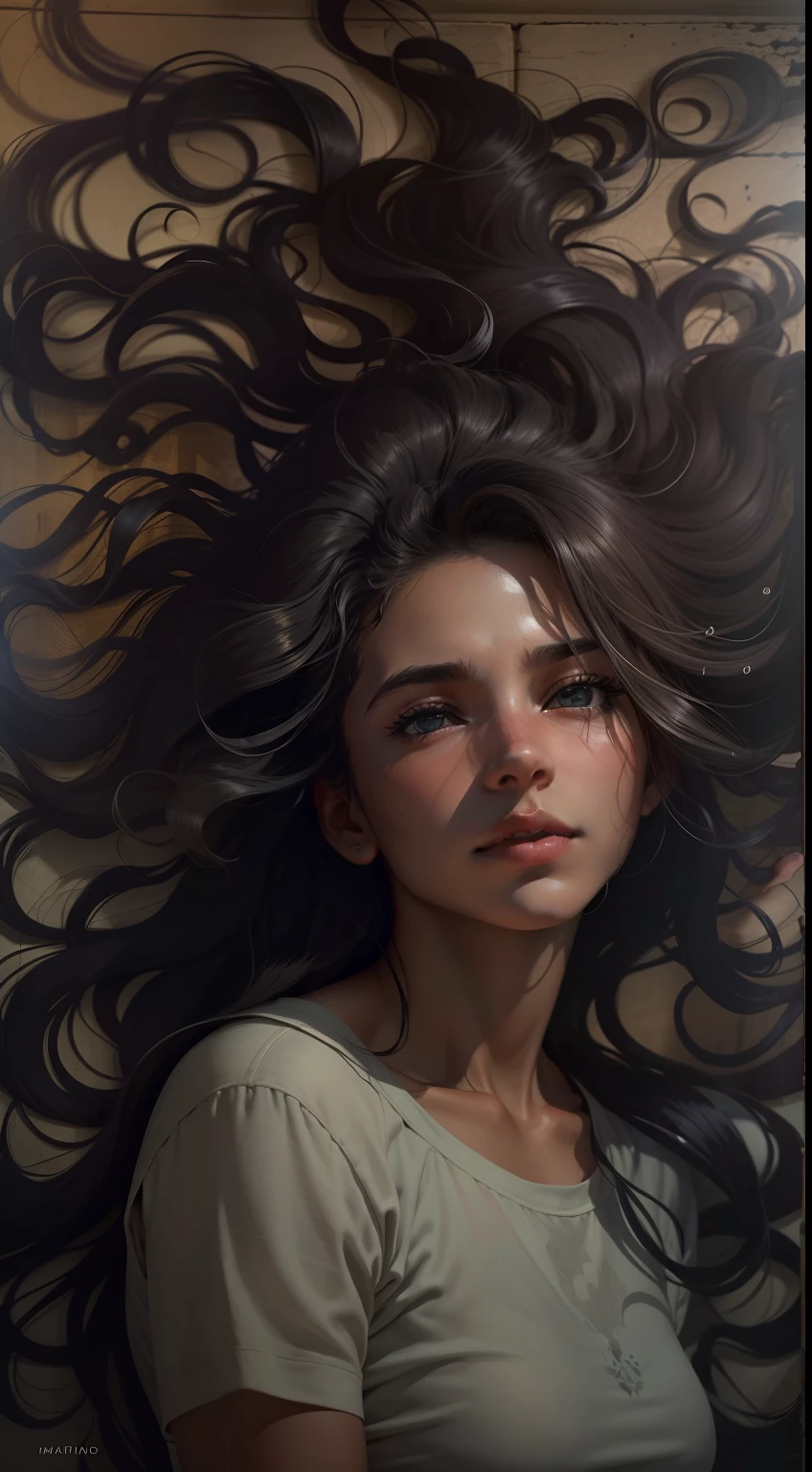 Em meio a uma atmosfera envolta em sombras, Uma menina de 16 anos guerreira deslumbrante com cabelos ruivos e curtos. Sentada por uma fogueira hipnotizante, Her indomitable curls swayed gracefully in the soft whispers of the wind. The mystifying play of light and dark highlighted his resolute expression and revealed a palpable inner strength. The environment suggested untold stories and endless possibilities, inviting the viewer to a world where courage and beauty coexisted in harmonious balance