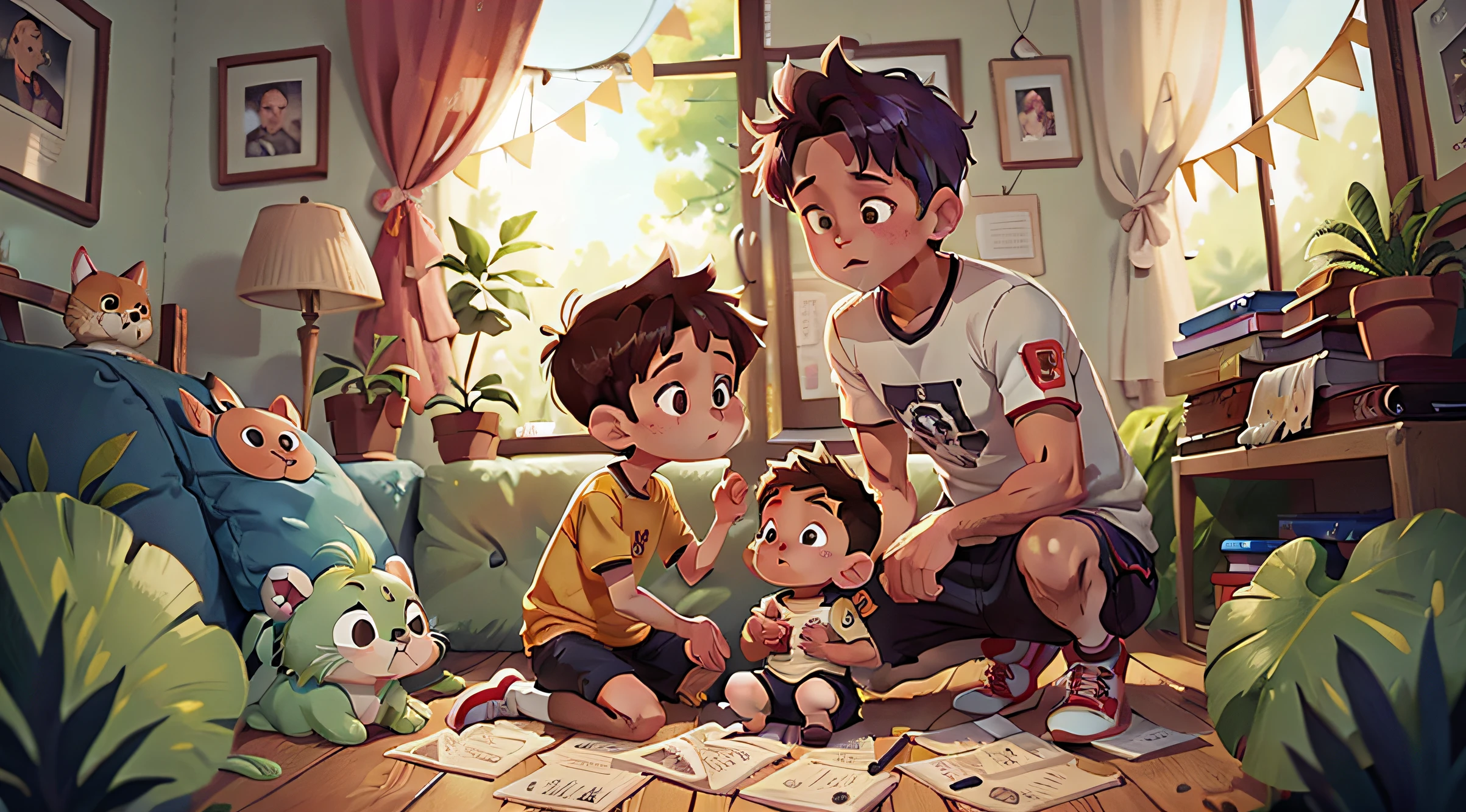 Benji meets his father and mother