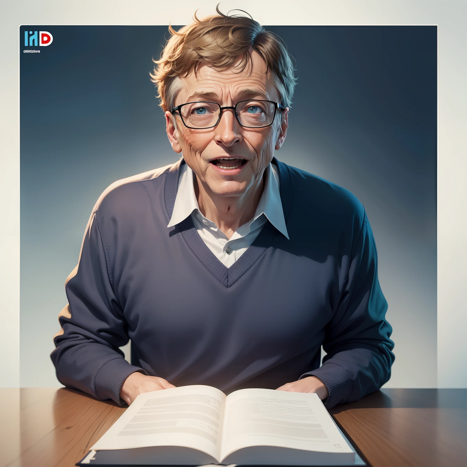 BiLL Gates Rindo Olahndo para o espectador