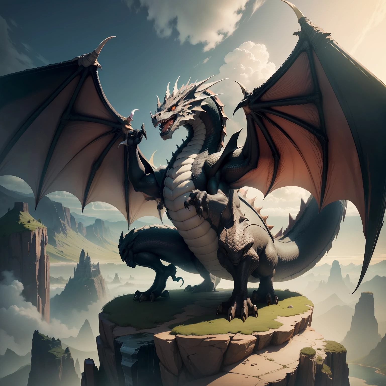 A dragon as big as a continent