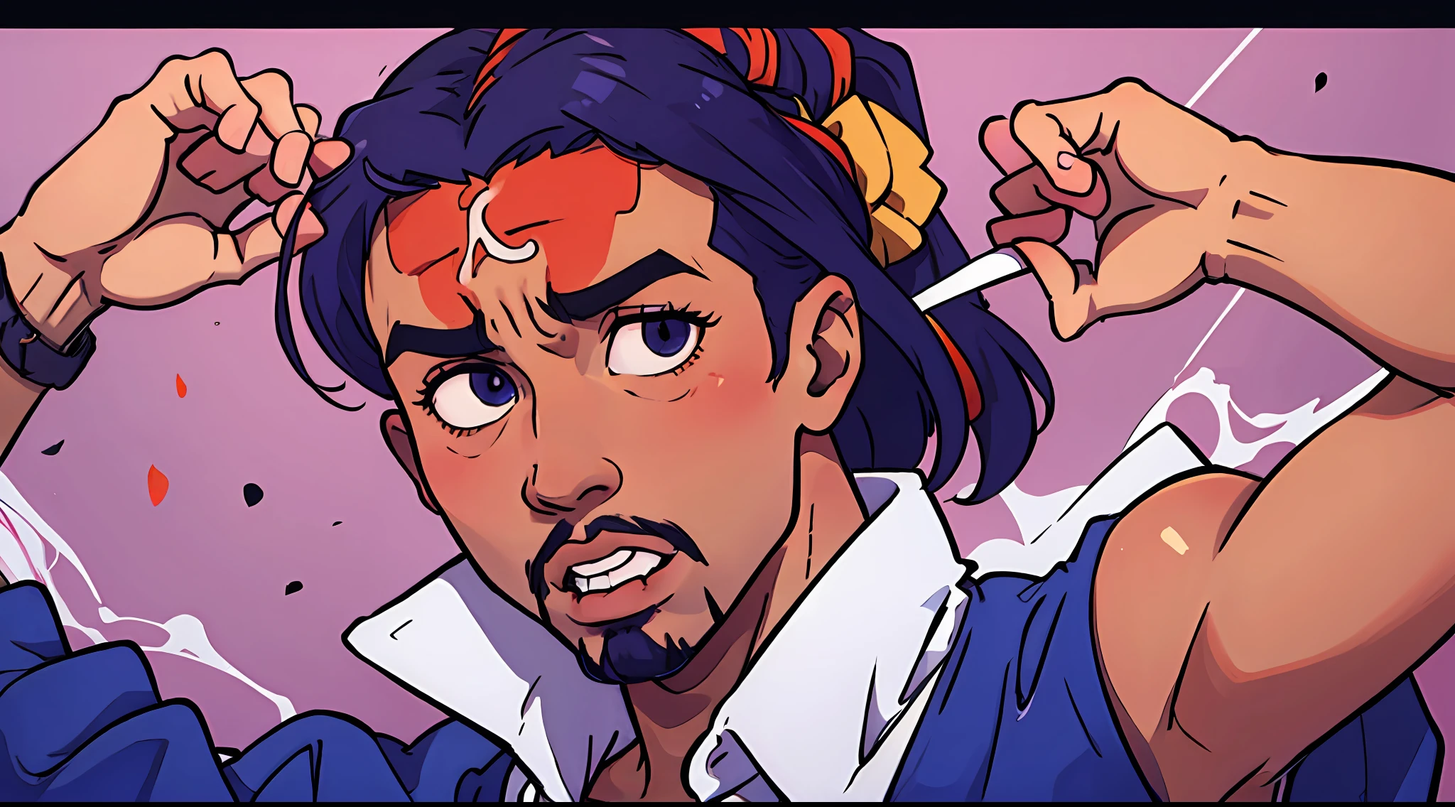 2pac in anime style --auto --s2