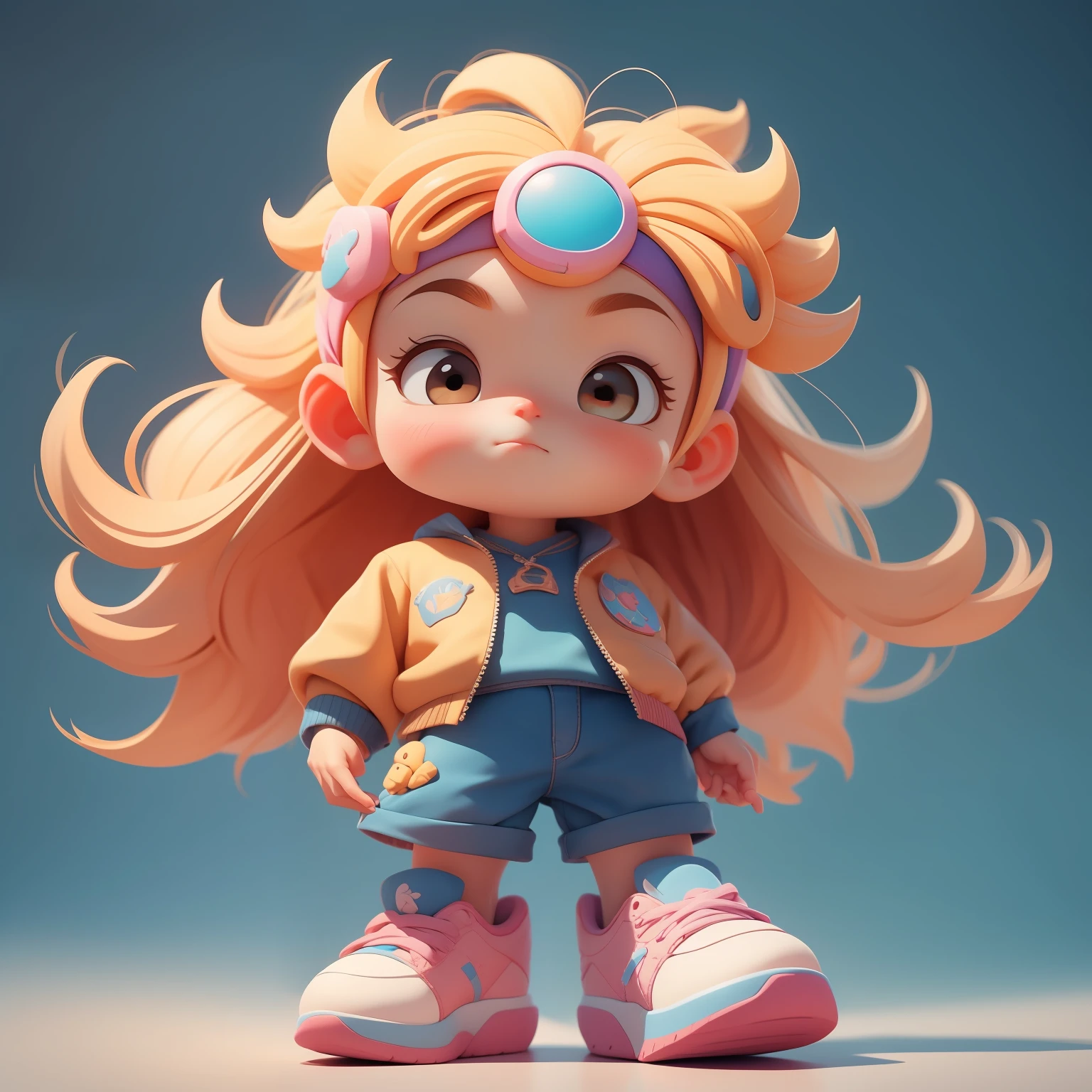 A super cute boy, full body, fantastic cute hair accessories Popmart blind box, IP design, clean bright background 3D rendering, OC rendering, 8k, soft focus, fine gloss super detail --ar 3:6 50 --q 2 --niji 5 --style expressiveness --s 2