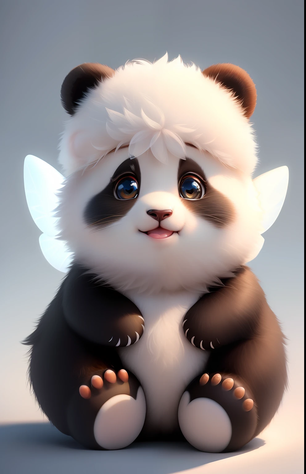 (masterpiece), (best quality), (ultra-detailed), (full body:1.2), Super cute, Baby, Pixar, Baby panda in pajamas, Big bright eyes, Fluffy, Smile, Delicate and fine, Fairy tales, Incredibly high detailed, Pixar style, Bright color palette, Natural light, Simple background with pure color, Octane render, Trending on Artstation, Gorgeous, Ultra wide angle, 8k, HD, Realistic