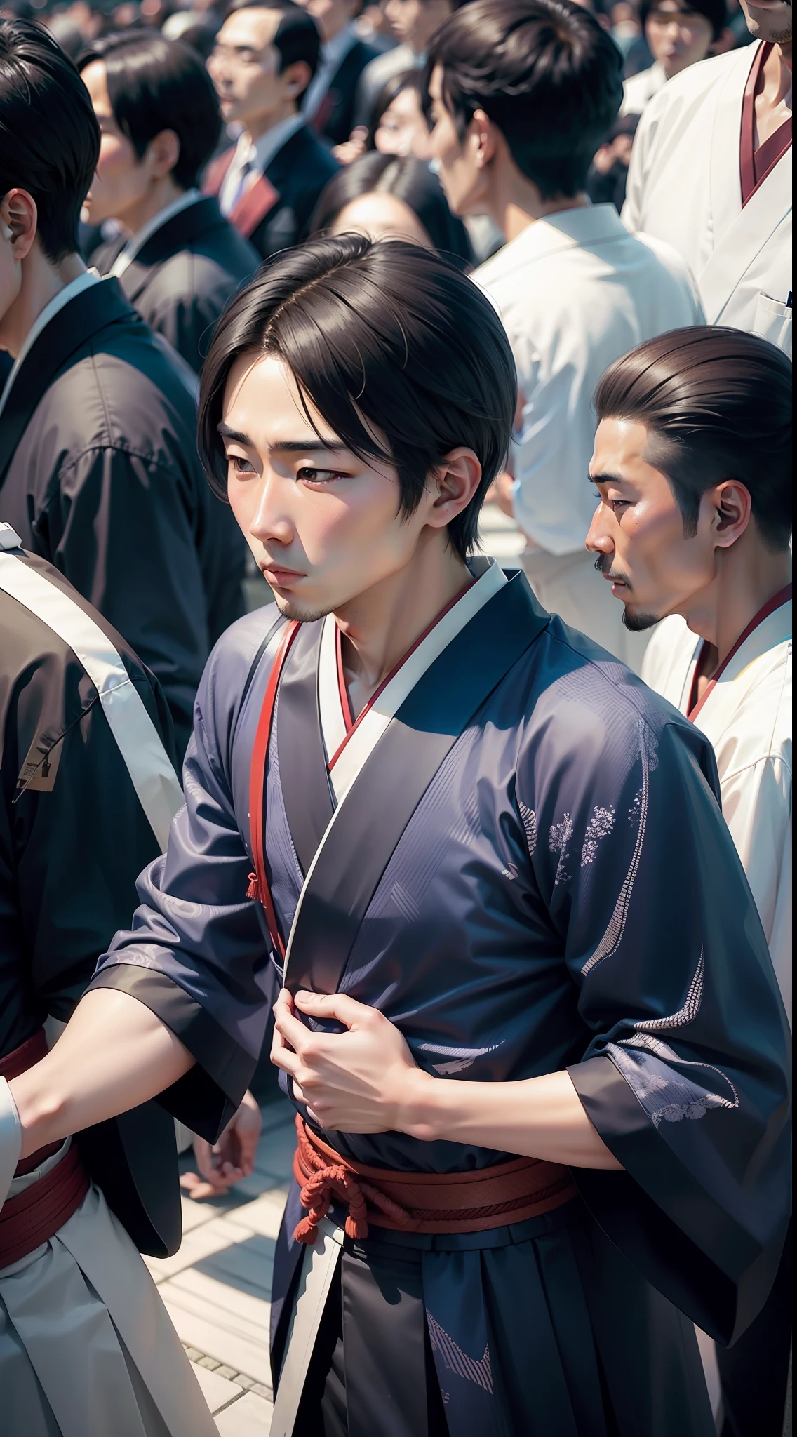 JAPANESE MEN CROWD