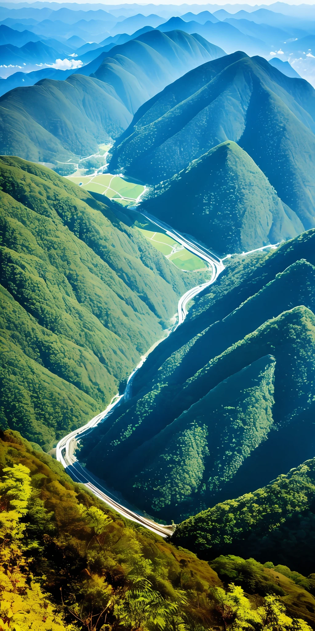 Look sideways,Mountains become peaks,There are different levels of near and far。But I couldn't really recognize the true appearance of Lushan,Just because I'm inside this mountain。