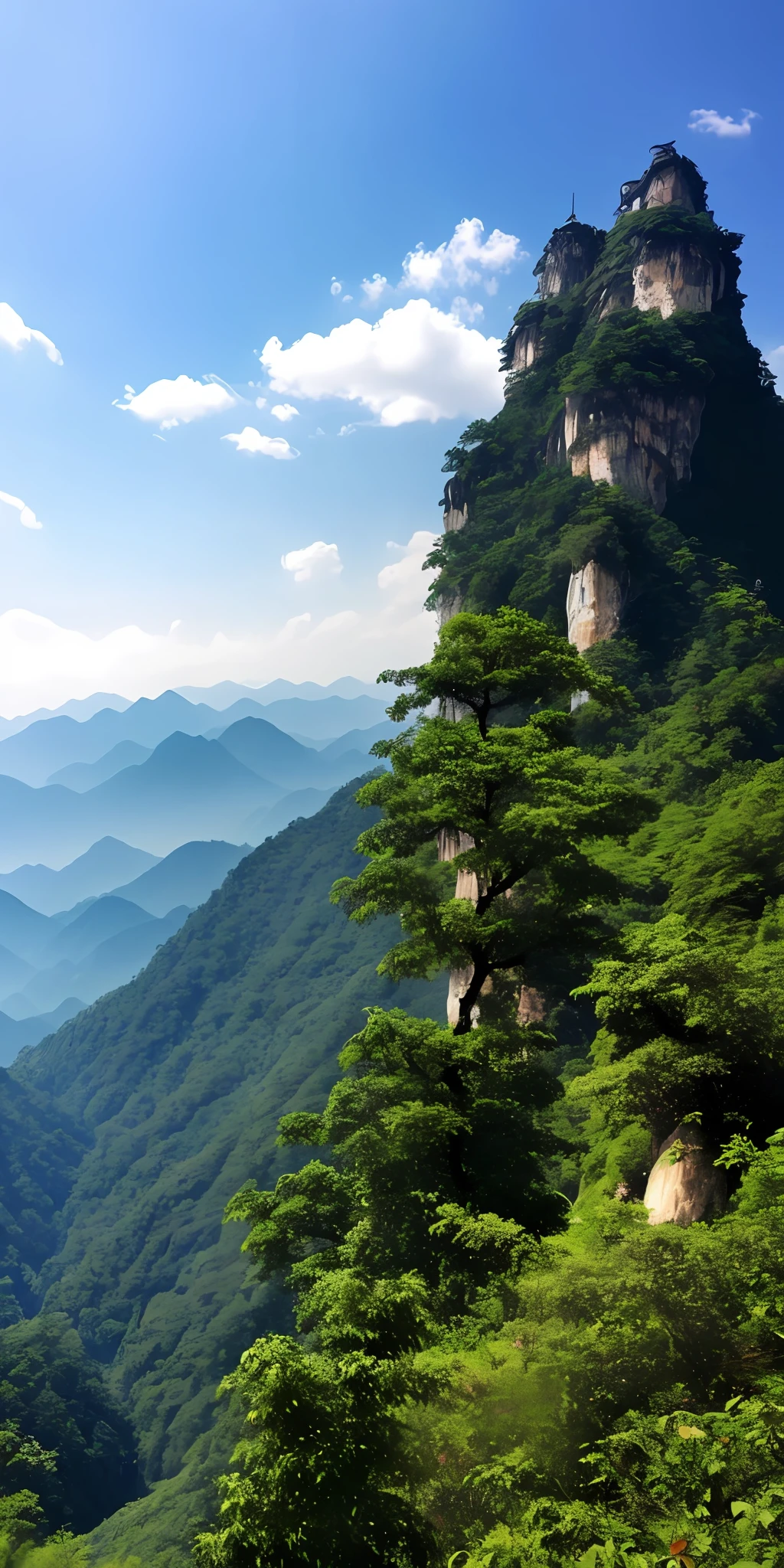Look sideways,Mountains become peaks,There are different levels of near and far。But I couldn't really recognize the true appearance of Lushan,Just because I'm inside this mountain。