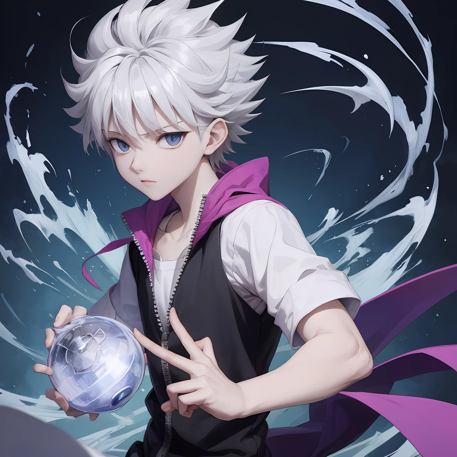 "killua, made by the animation of Demon Slayer" --auto