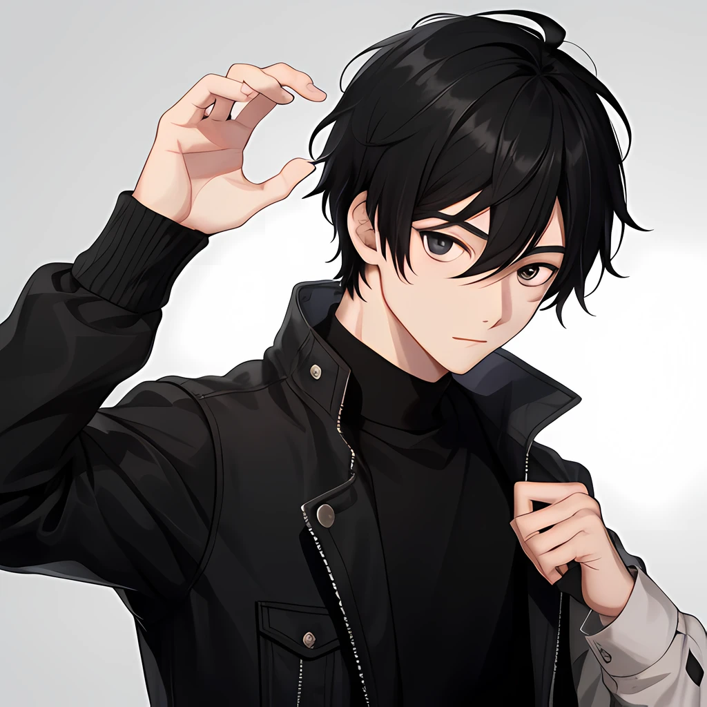 1boy, black hair, black eyes