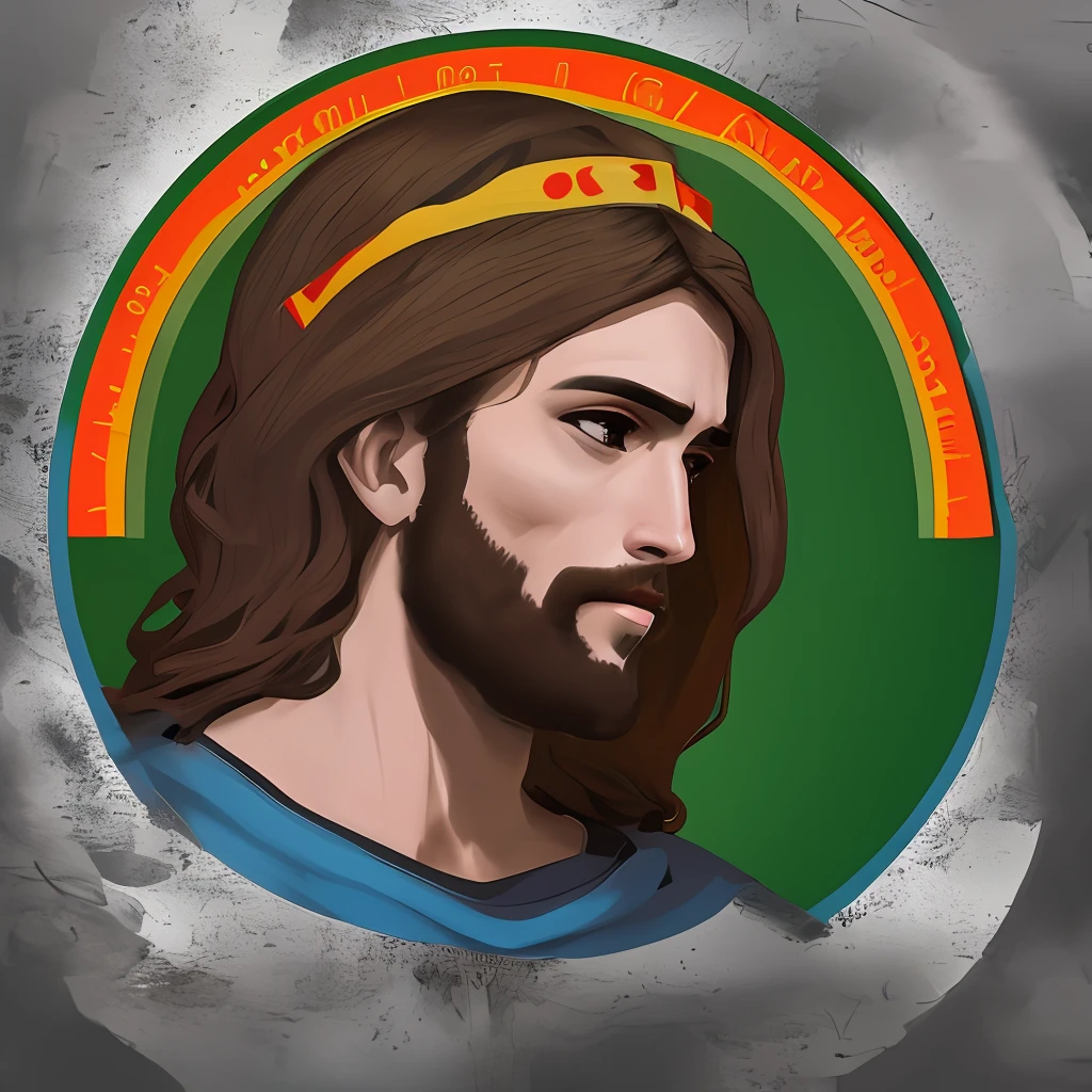 Jesus Cristo de perfil com a coroa de espinhos
