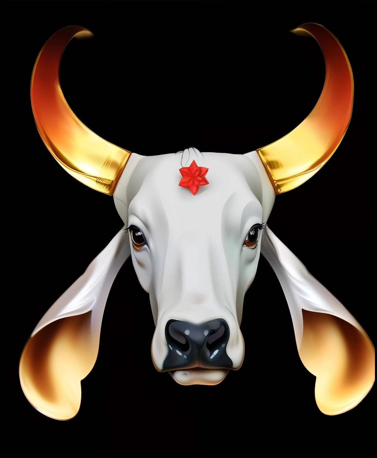 A closeup of a bull with a heart on its forehead, bull head, um boi, cara de boi, vaca, taurus zodiac sign symbol, foto de perfil, Directed by: Ivan Ranger, Bovina, touro, chifres de vaca, que se assemelha a um touro\'s, Touro Dourado, vaca voadora, cow skull, imagem de perfil, samurai touro da lua, foto de perfil, 3d --8k
