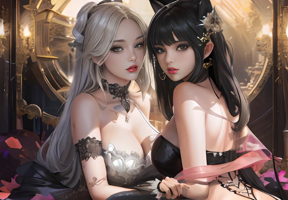 a close up of a woman with a black dress on, Art germ. anime illustration, IG model | Art germ, Extremely detailed Artgerm, Style Artgerm, 8K high quality detailed art, art-style, Art germ on ArtStation Pixiv, 8K stunning artwork, 2. 5 D CGI anime fantasy artwork