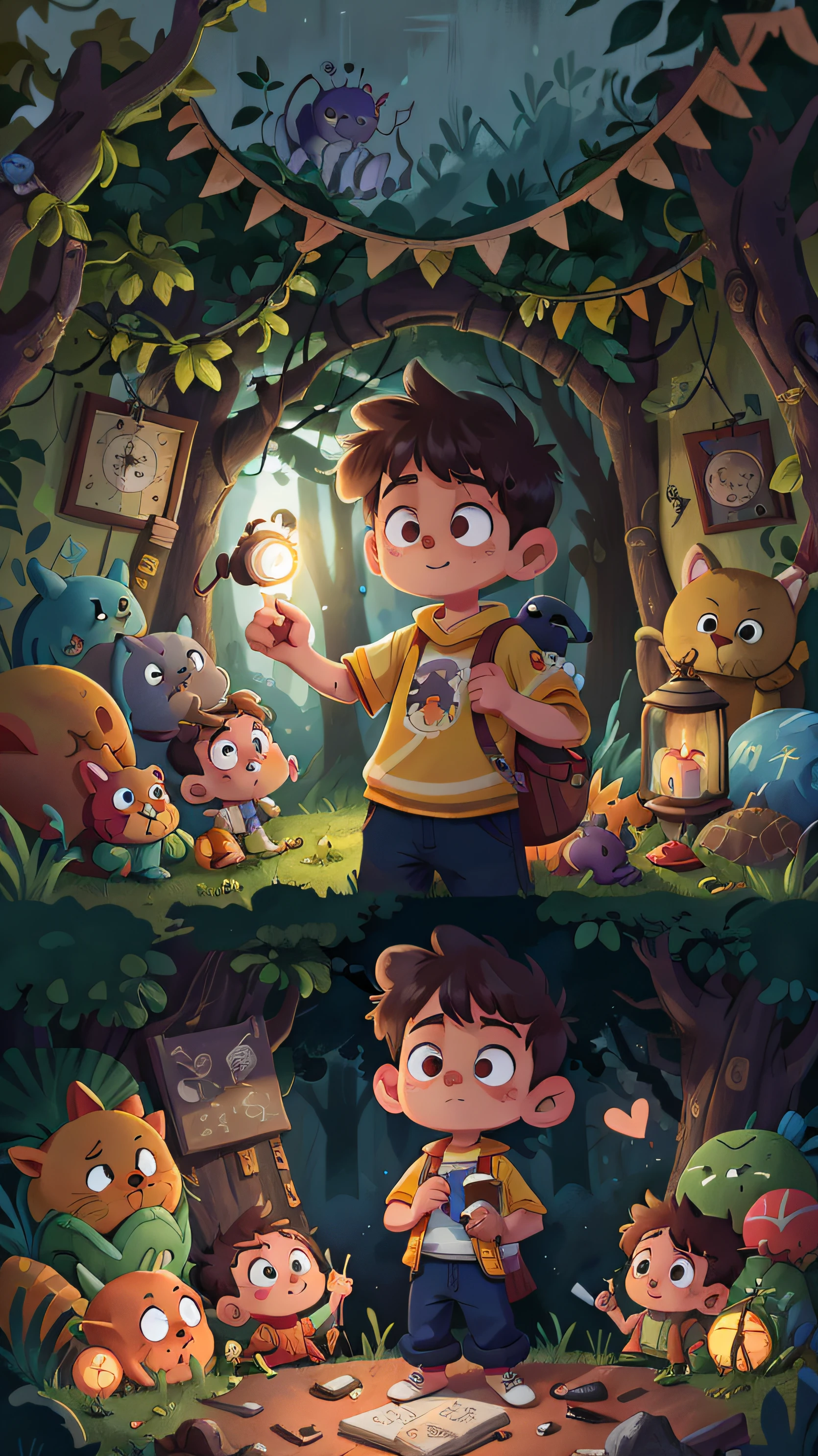 Agora, Benji is a brave boy who overcame his fear of the dark with the help of the magic lantern and the love of his parents in his home. I hope the story is more appropriate and inspiring for the children!