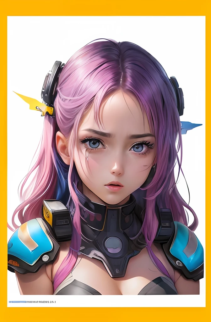 ((melhor qualidade)), ((Ultra resolution)), ((fotorrealista:1.4)), (detalhes complexos), Girl with Coloring Hair and a Colorful Cyberpunk Armor  ,crazy facial expression , (((Vista de corpo inteiro))), dynamic, RossDraw pastel vibrante, RossDraw realismo vibrante, Estilo 4K realista, Nice realistic portrait, Colouring!!!, ! menina bonita, Arte digital de estilo realista, papel de parede de arte anime 4K, papel de parede de arte anime 4K, Arte Digital Realista, extremamente detalhado, detalhe facial