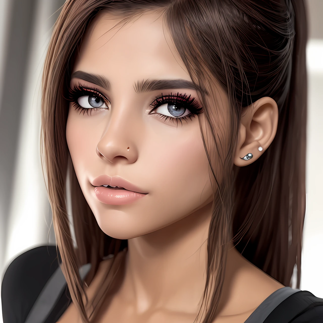 Menina Loira Branca Olhos Claros