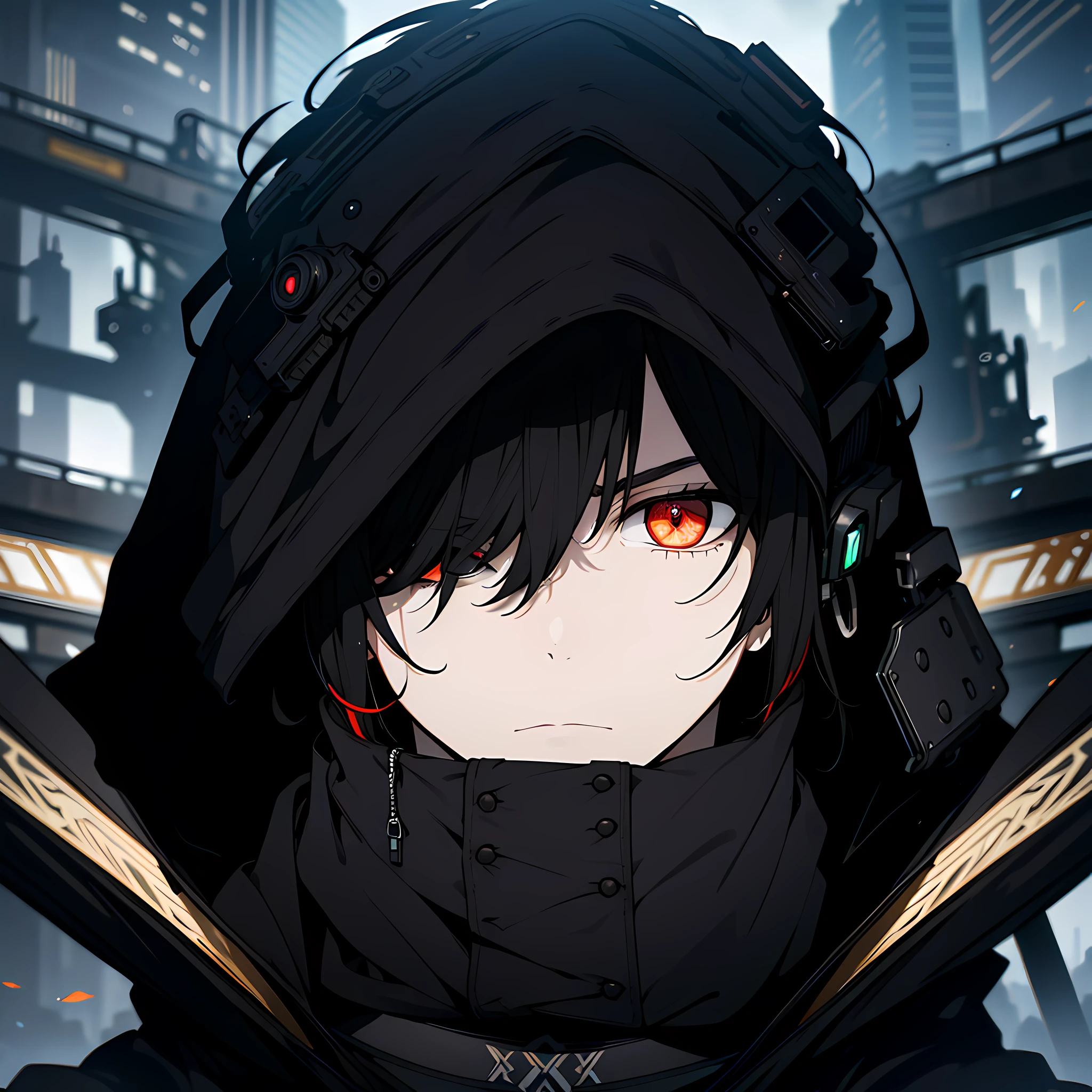 Cyberpunk male，fansty world，background inside dark，Clean design，Epic Instagram，art  stations，Colorful paint splashes，contours，Hyper-detailed intricate details，unreal-engine，fanciful，Complicated details，splash image，complementary colours，fantasy concept art，8K分辨率，A masterpiece of deviantart，oil painted，Heavy strokes，paint drips，（Isolate on a white background：1.3），Rainbow skins，(((A handsome young))), ((Teenage:1.5)), (Glowing red eyes), ((Eyes have light)), ((black-clad)), (prinz\\(Indifferent expression\\),, (((Wearing a luxurious black robe with high details))), A head of white hair，Frost magic，((chest muscle) --v 6