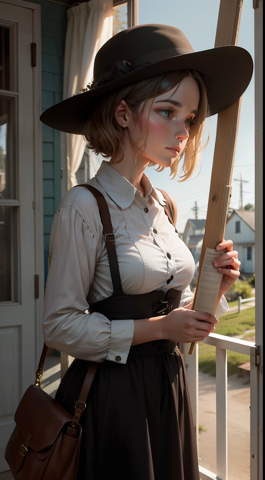 Emily Collins lived in a bustling city, far from the dark and mysterious atmosphere of the small coastal town. She lived in a peaceful house on the outskirts, surrounded by a quiet community and a seemingly ordinary life.