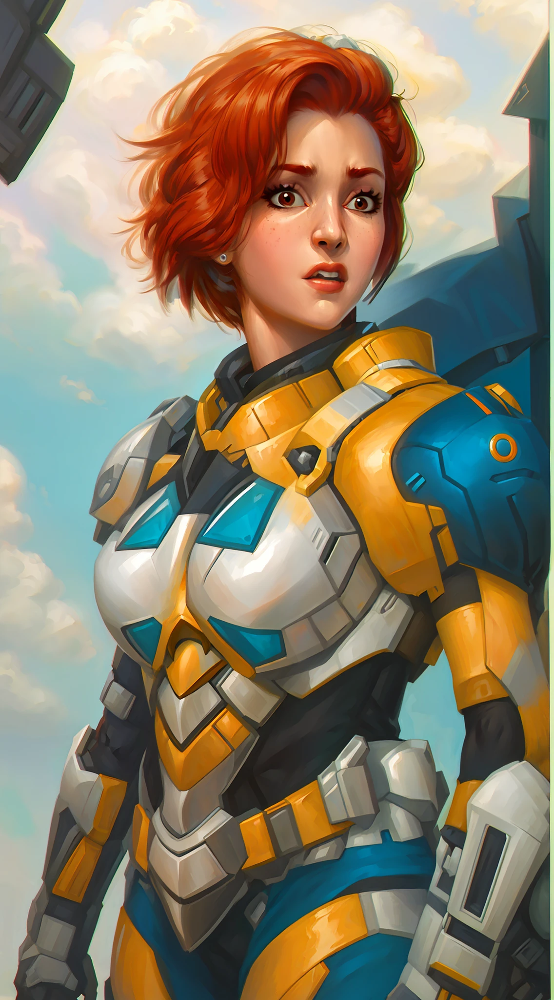 um close up de uma mulher em um terno futurista com um peito brilhante, Epic Sci-Fi Character Art, Epic Sci - Arte do Personagem de Fi:, sci fi female character, Retrato Armored Astronauta , sci - personagem de fi, meninacha cyber armor, mulher scifi, personagem scifi, epic scifi character art, pintura artstation, Closeup da arte do personagem